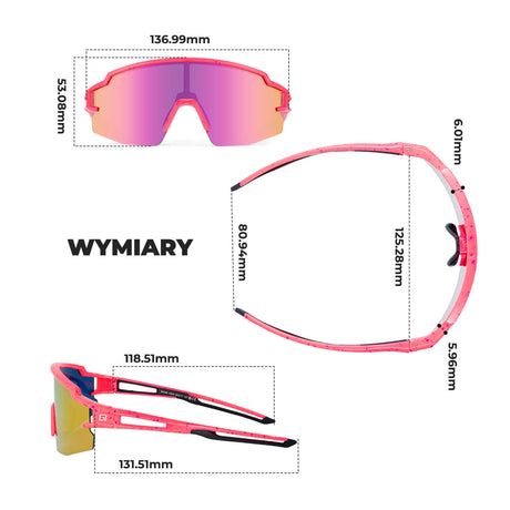 Okulary Polaryzacyjne Rowerowe dla Dzieci z Polaryzacją  UV400