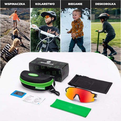 Okulary Polaryzacyjne Rowerowe dla Dzieci z Polaryzacją  UV400