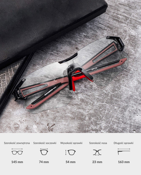 ROCKBROS Okulary Fotochromowe Bez Ramki -SP135 Okulary i gogle