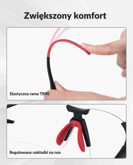 ROCKBROS Okulary Fotochromowe Bez Ramki -SP135 Okulary i gogle