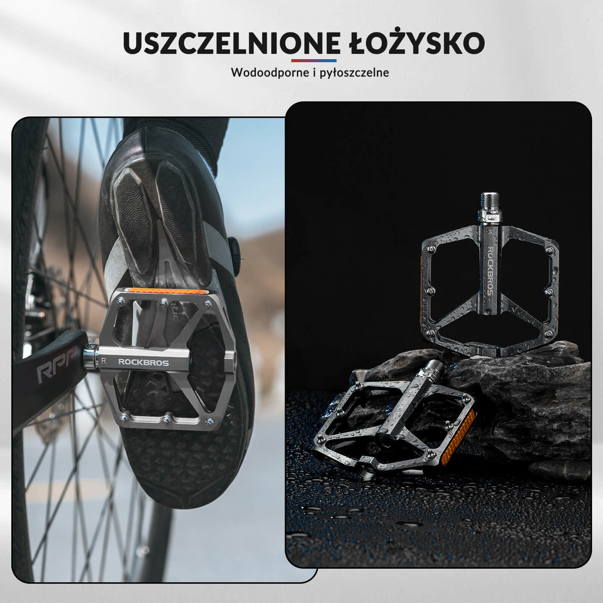 Pedał Rowerowy ze Stopu Aluminium Antypoślizgowy -K371