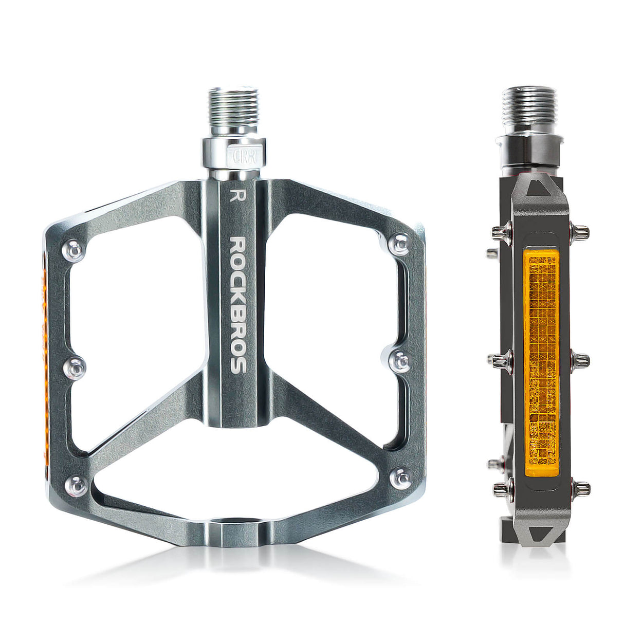 ROCKBROS Pedał Rowerowy ze Stopu Aluminium Antypoślizgowy -K371 Pedały roweroweTęczowy błyszczący