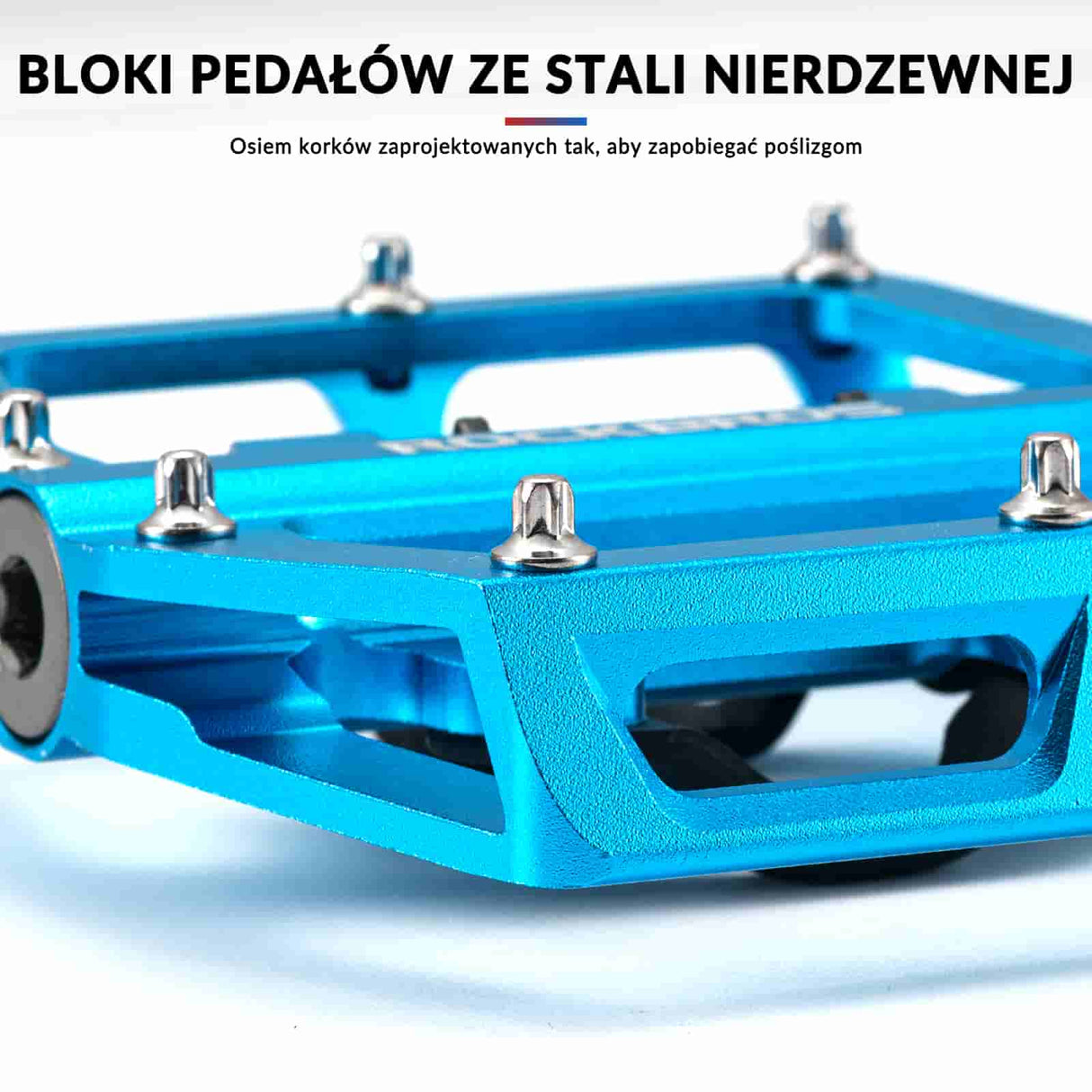 ROCKBROS Pedały Rowerowe Aluminiowe Antypoślizgowe Pedały SPD/Pedały Platformowe 9/16" Pedały rowerowe