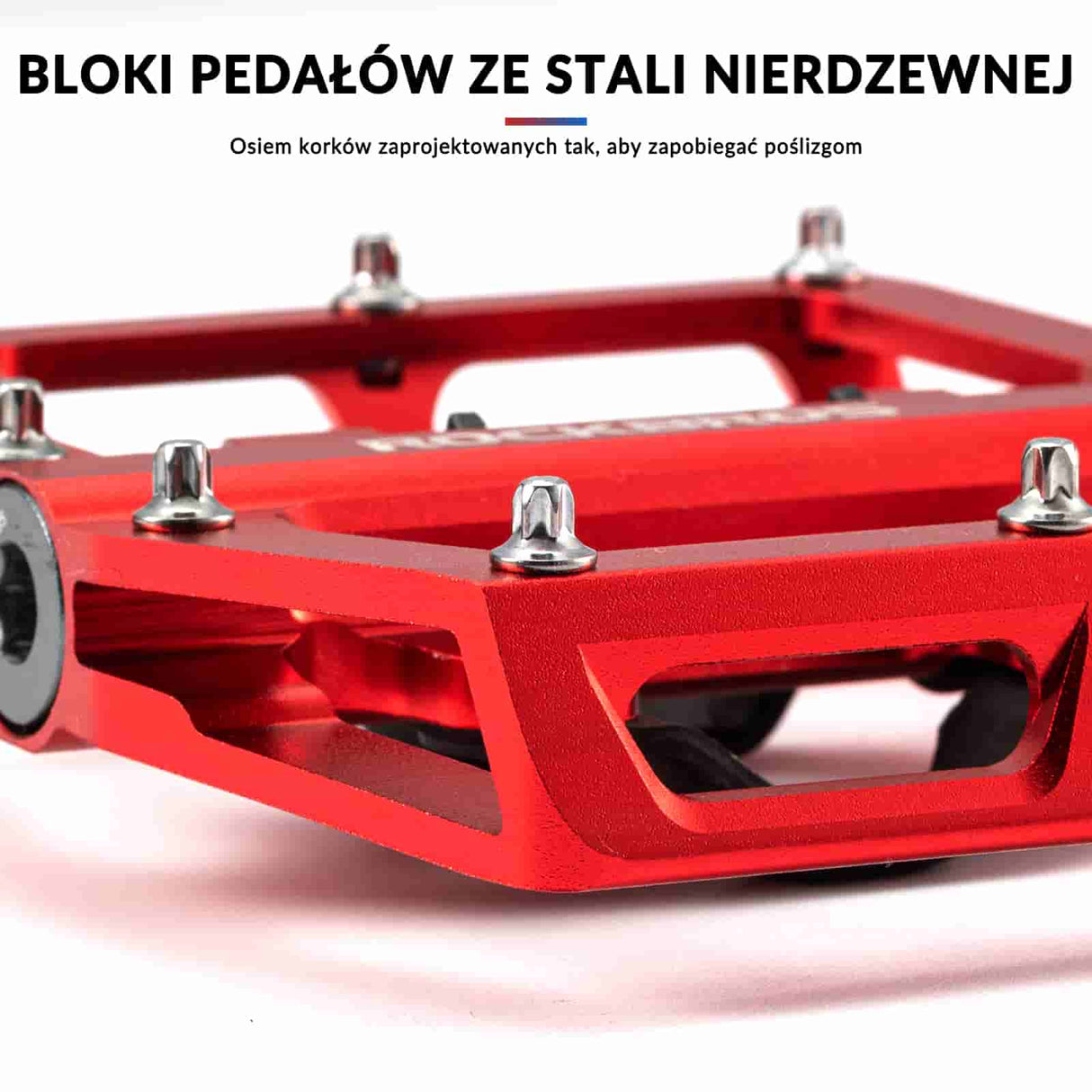 ROCKBROS Pedały Rowerowe Aluminiowe Antypoślizgowe Pedały SPD/Pedały Platformowe 9/16" Pedały rowerowe