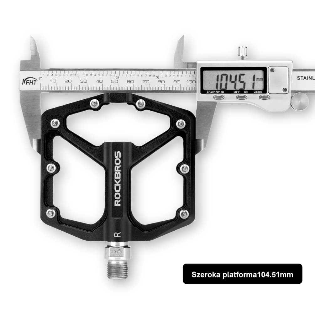 ROCKBROS Pedały Rowerowe Pedały z Aluminium 9/16 Cala Para Pedały rowerowe