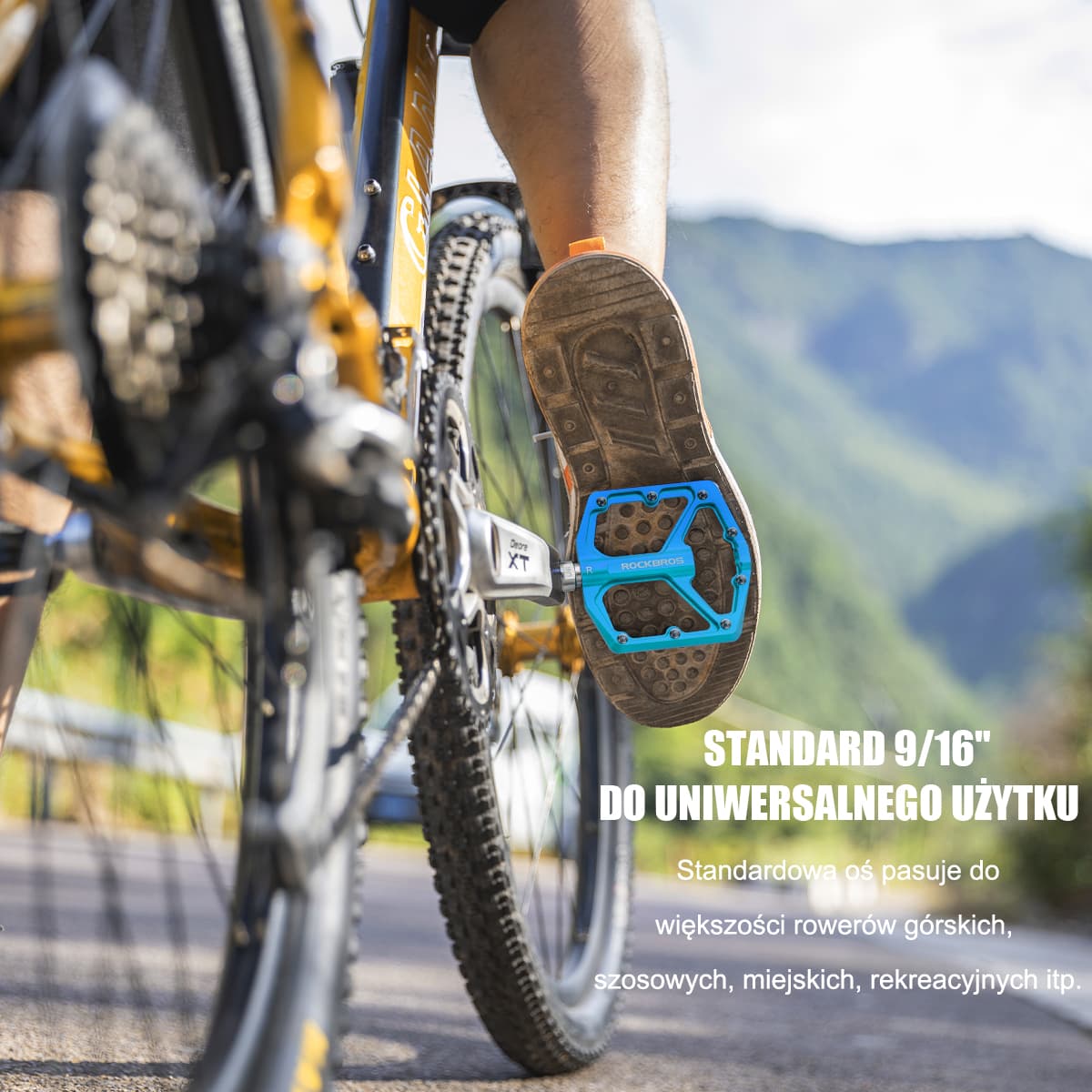 Pedały Rowerowe Pedały z Aluminium 9/16 Cala