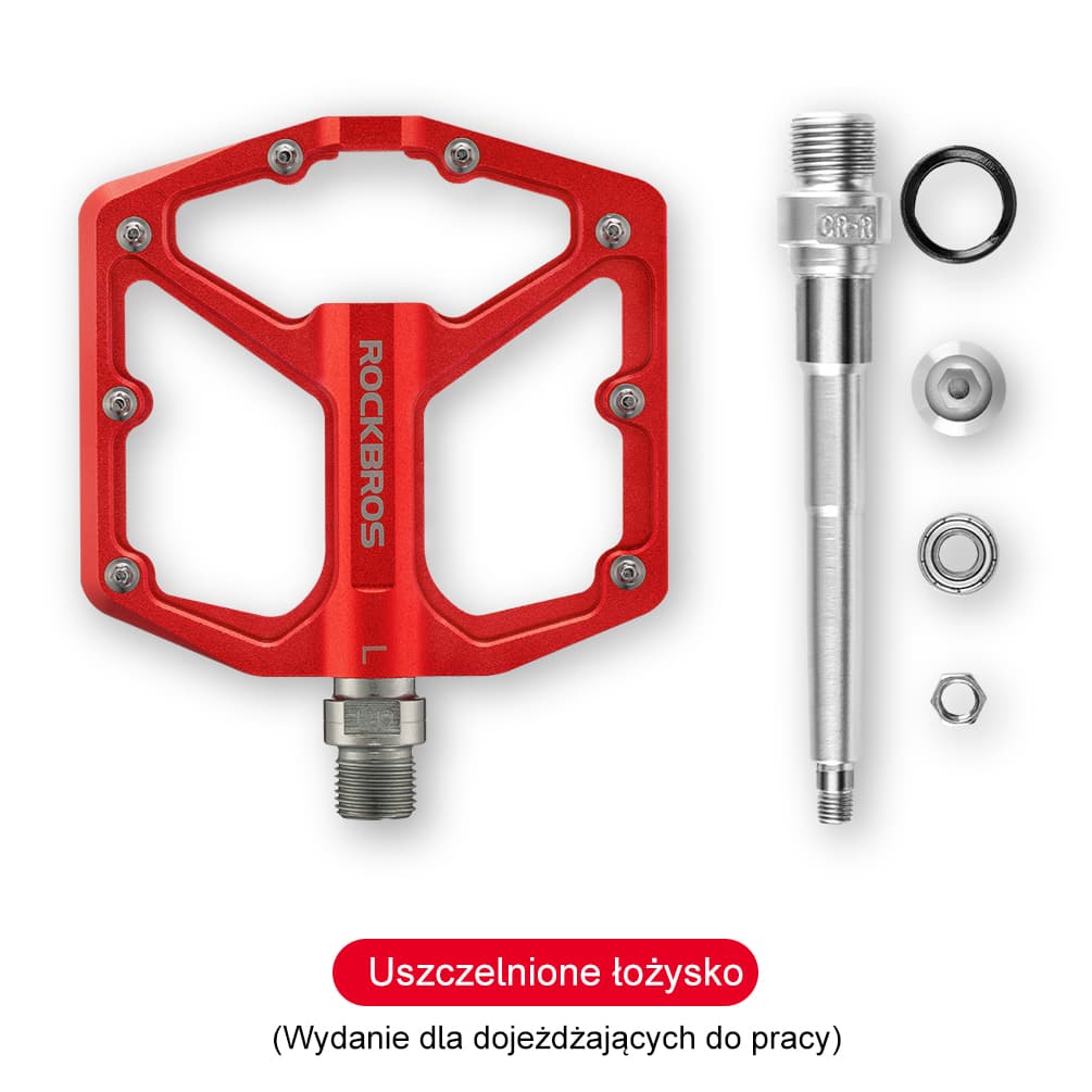 ROCKBROS Pedały Rowerowe Pedały z Aluminium 9/16 Cala Para Pedały rowerowe