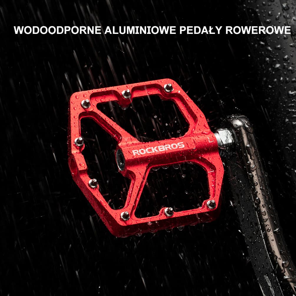 ROCKBROS Pedały Rowerowe Pedały z Aluminium 9/16 Cala Para Pedały rowerowe