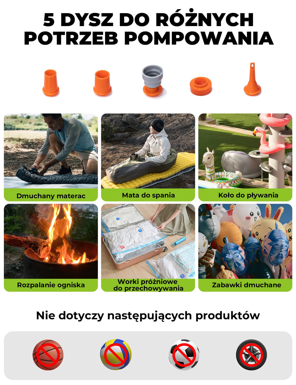 Qunature Mini Pompka Elektryczna 4.2 KPA Elektryczne pompki