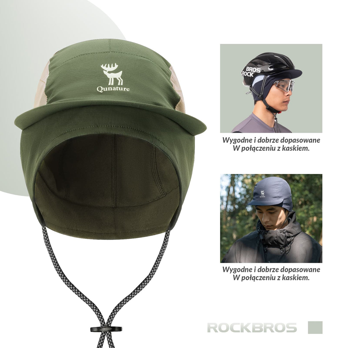 Qunature Qunature Czapka Zimowa z Fleece z Ochroną Uszu-M009 Czapki