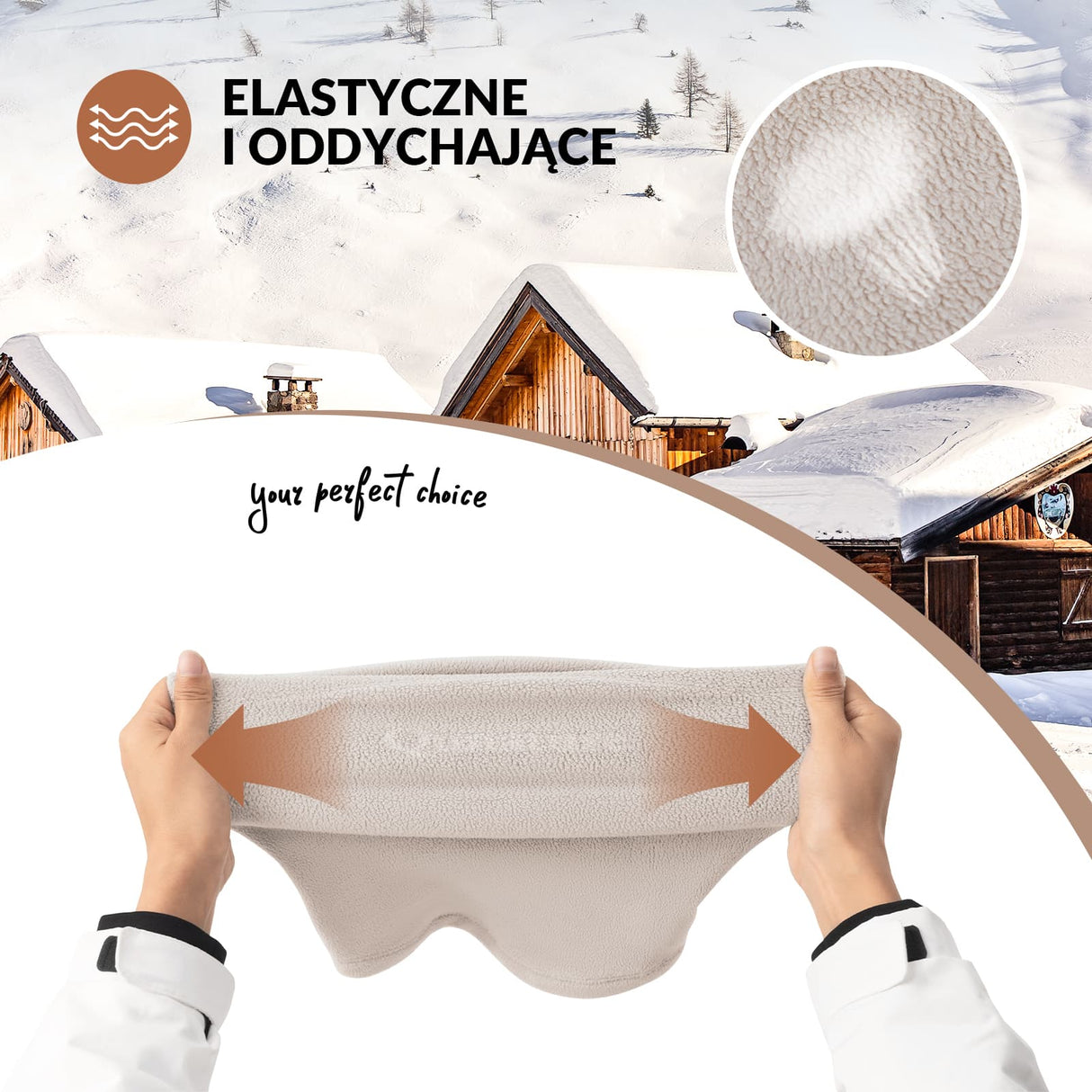 ROCKBROS Qunature Dwustronny Polarowy Ocieplacz na Twarz i Szyję -014-WB023 Osłony twarzy