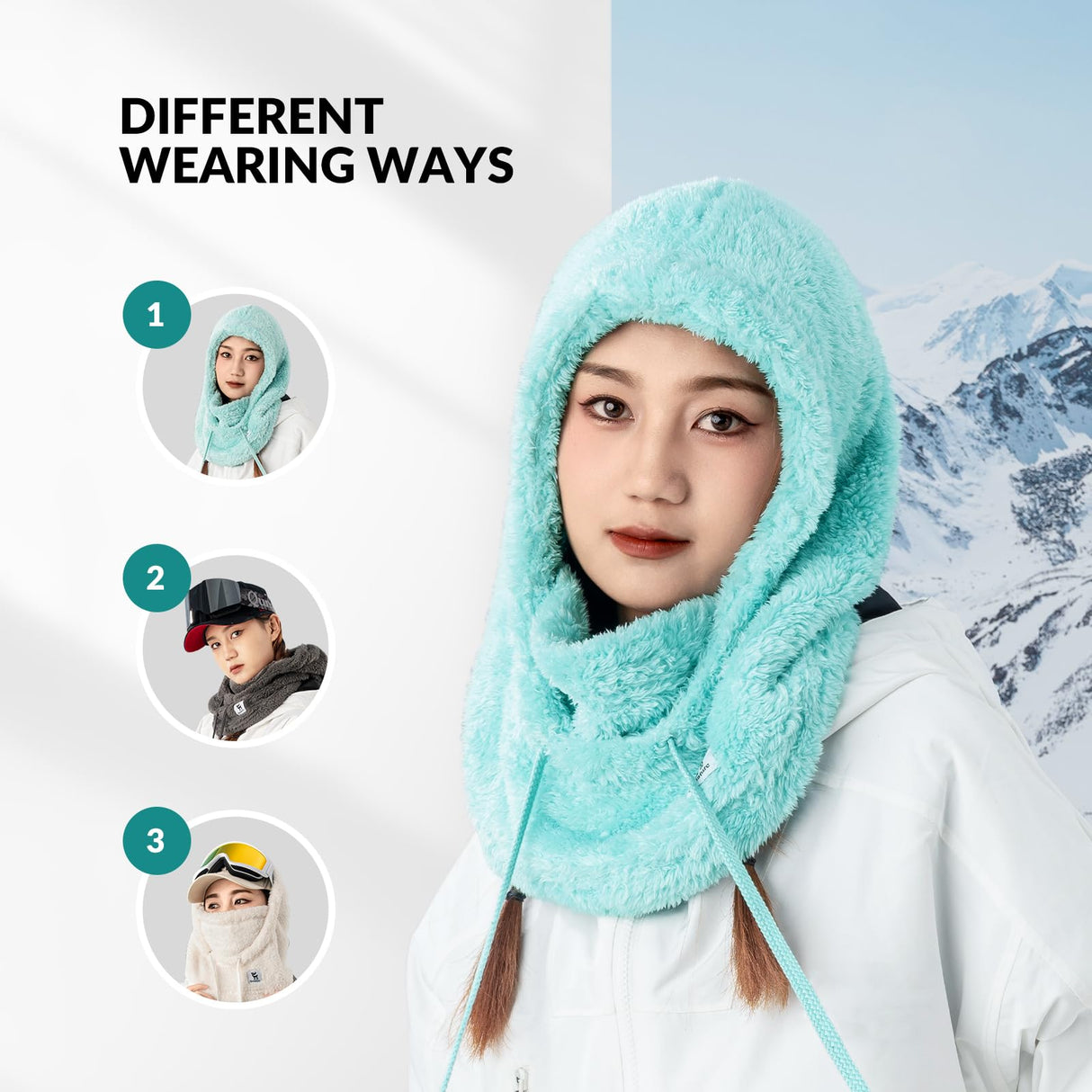 Qunature Qunature Kominiarka Narciarska Nadaje Się Do Aktywności Na Świeżym Powietrzu I Jest Unisex-014-YPP100 Kominiarki