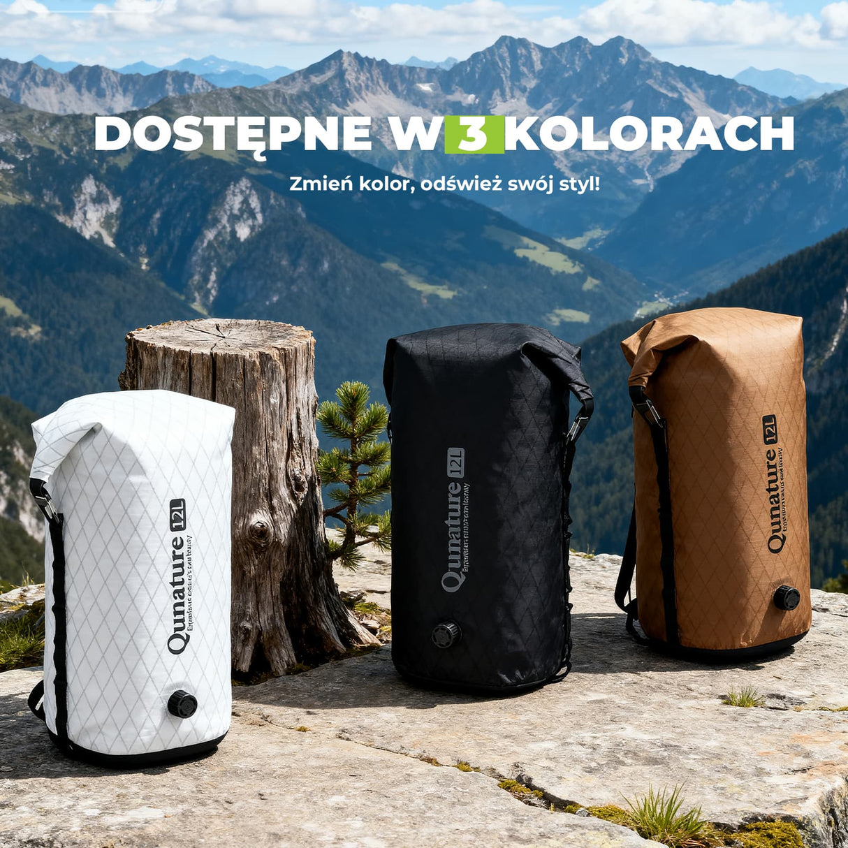 Qunature Bikepacking Wodoszczelna Torba na Kierownicę 6 L / 12 L