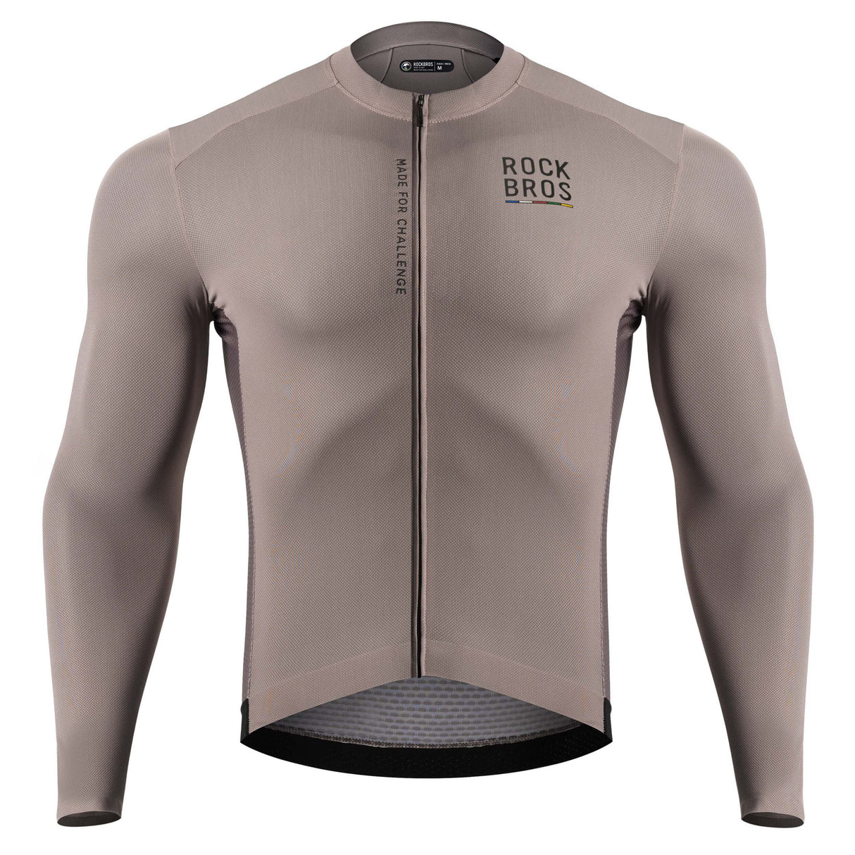 ROCKBROS ROAD TO SKY Koszulka Rowerowa Męska z Długim Rękawem na Wiosnę i Lato KoszulkiSzary European Size S