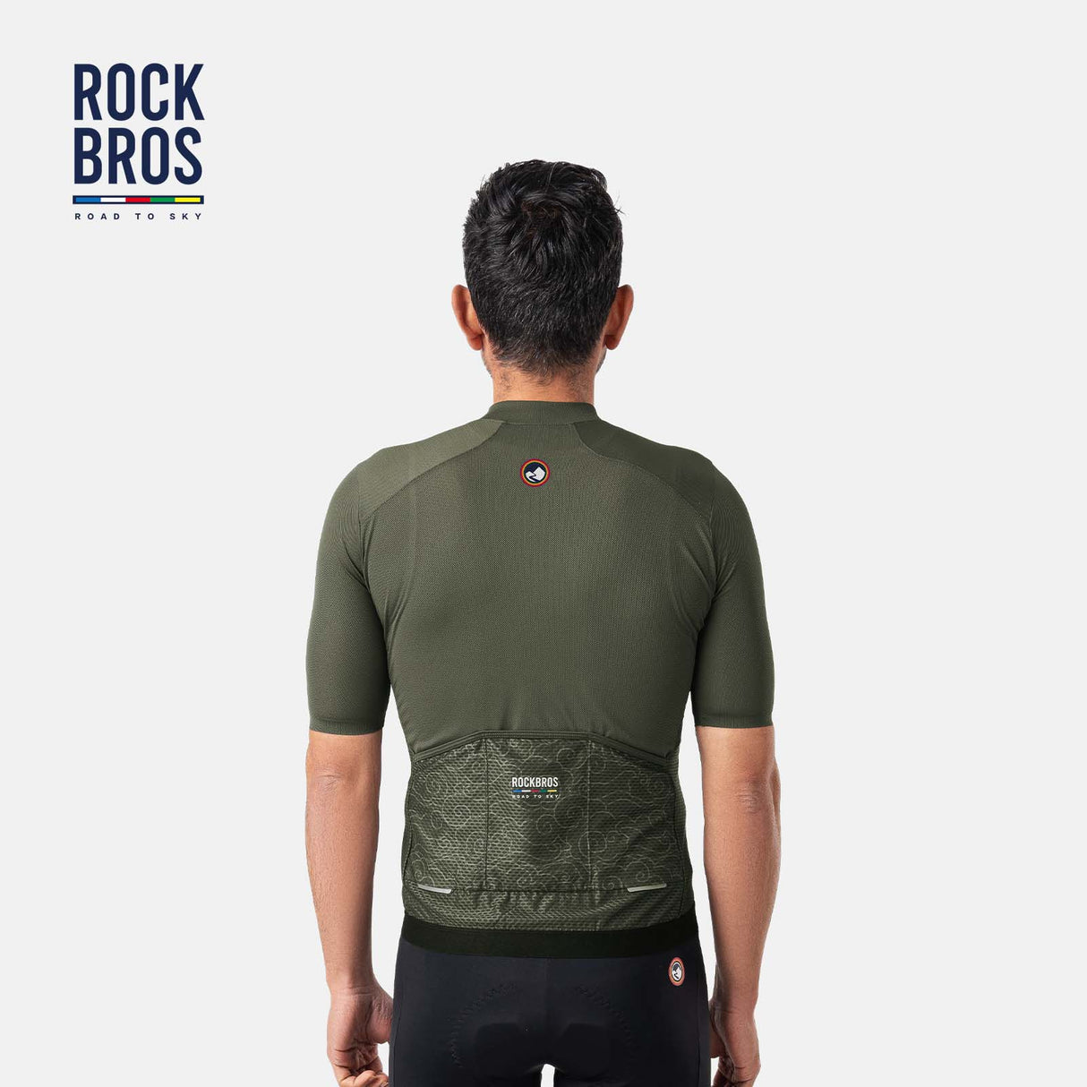 ROCKBROS ROAD TO SKY Męska Koszulka Kolarska z Krótkim Rękawem Koszulki