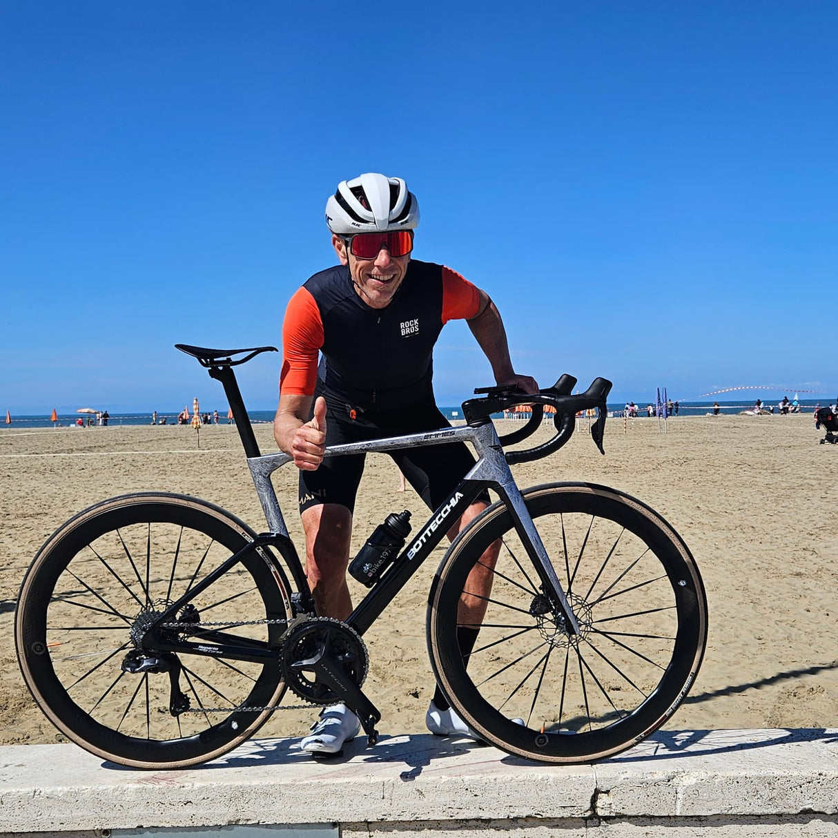 ROCKBROS ROAD TO SKY Męska Koszulka Kolarska z Krótkim Rękawem Koszulki