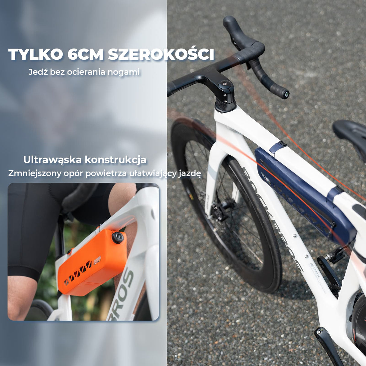 ROCKBROS ROAD TO SKY Torba na ramę 100% Wodoodporna 1,7L-AS-140 Torby na ramę