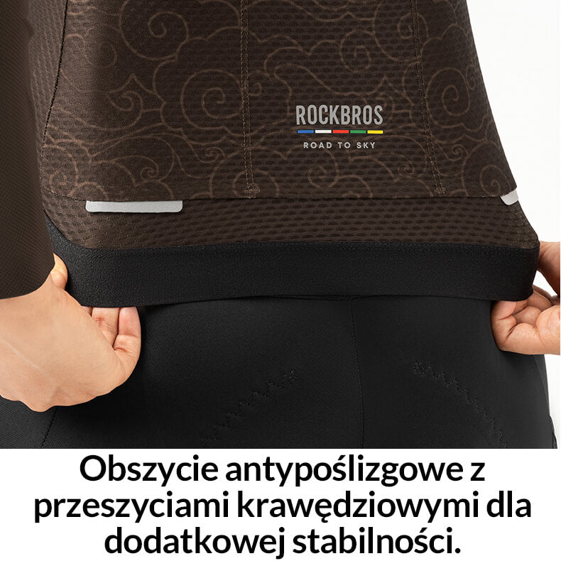 ROCKBROS ROAD TO SKY Damska Koszulka Rowerowa z Długim Rękawem MTB i Szosowa Koszulki