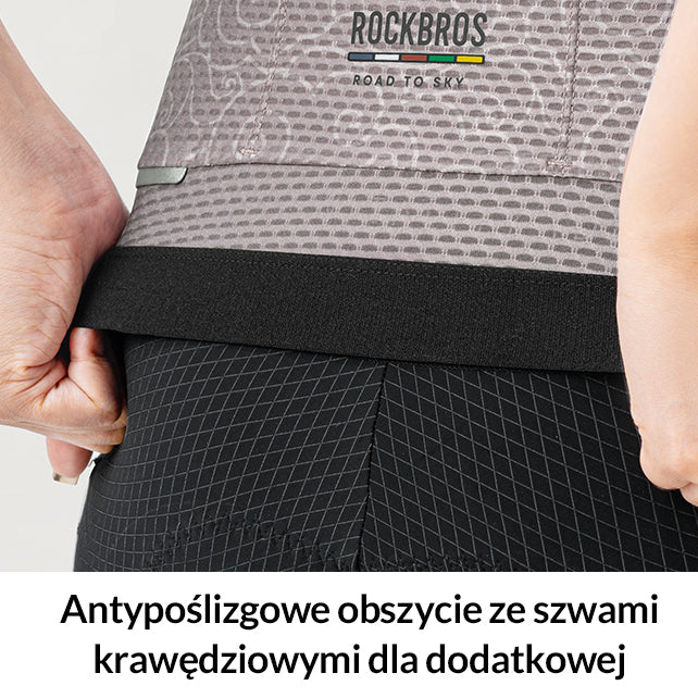 ROCKBROS ROAD TO SKY Damska Koszulka Kolarska z Krótkim Rękawem do Rowerów MTB i Szosowych Koszulki