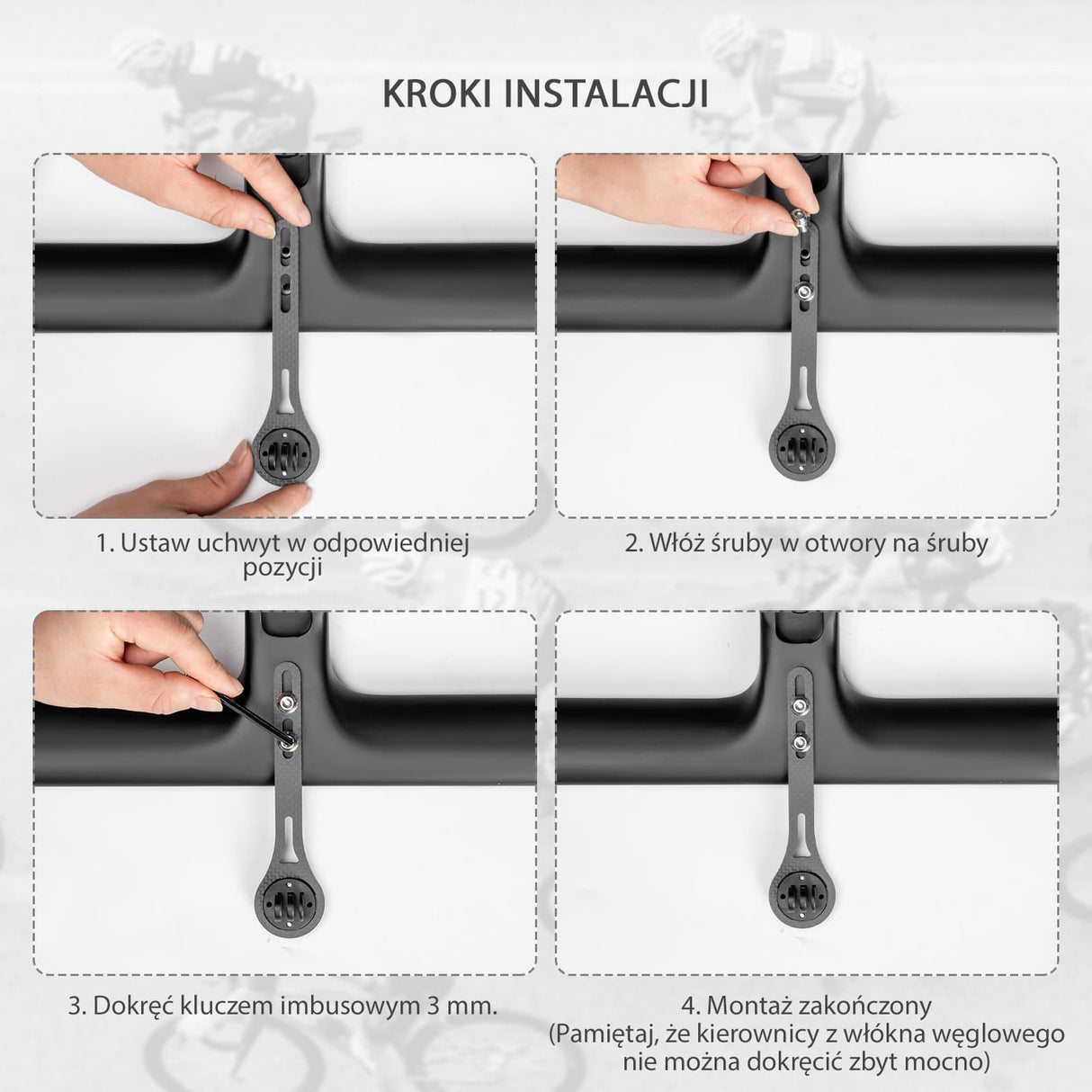 Aero Uchwyt na Licznik Rowerowy Wyposażony w Garmin/Bryton/Wahoo-FK-307