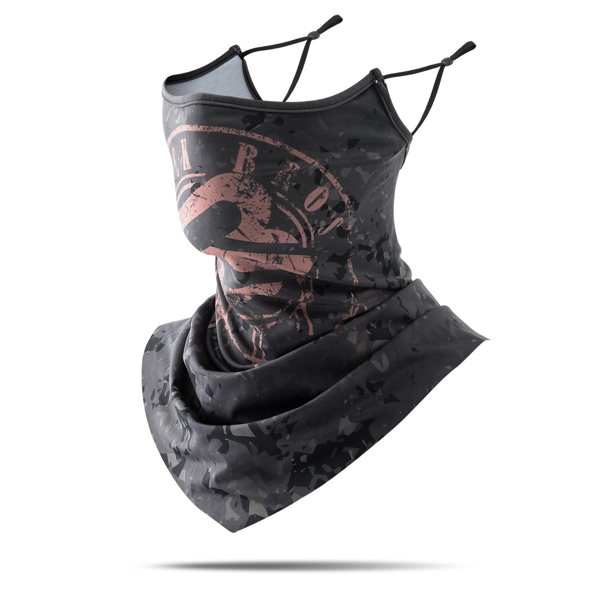 ROCKBROS Chusta Bandana Oddychająca UPF 50+ Osłony twarzySzary i czarny