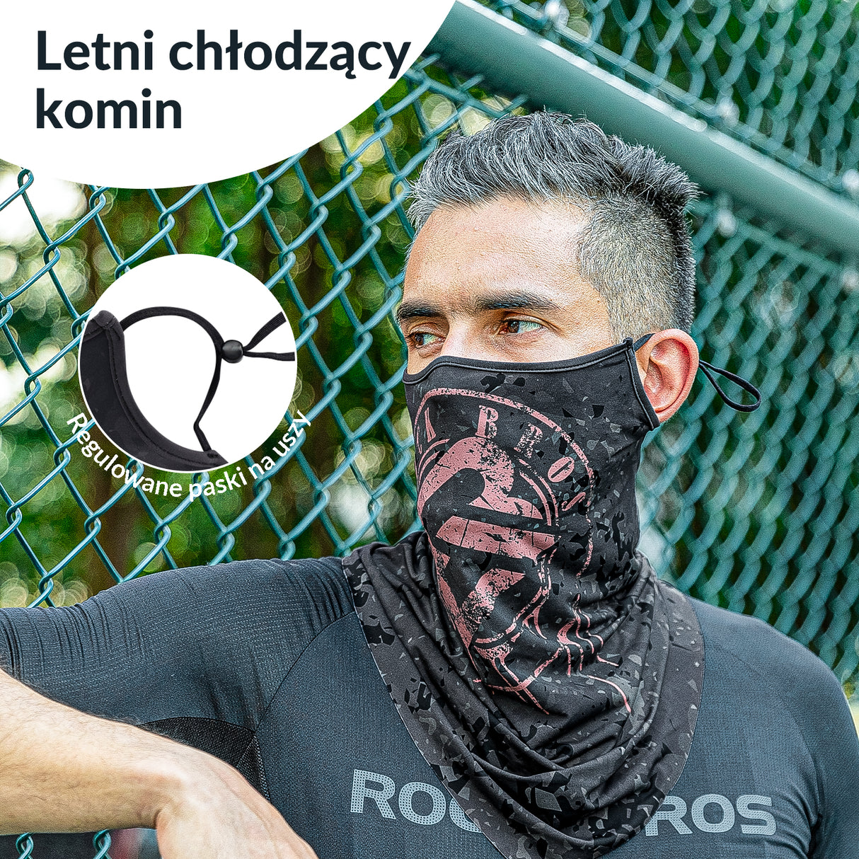 ROCKBROS Chusta Bandana Oddychająca UPF 50+ Osłony twarzy