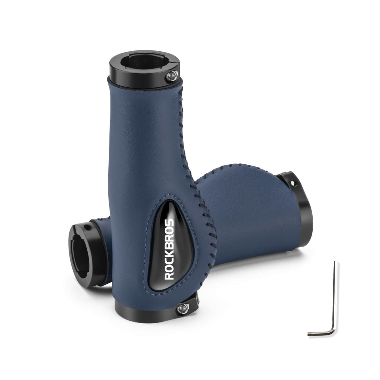 ROCKBROS Chwyty Rowerowe ⌀22,2 mm Rączki Gripy do kierownicy Uniwersalne Rączki roweroweGrafitowy