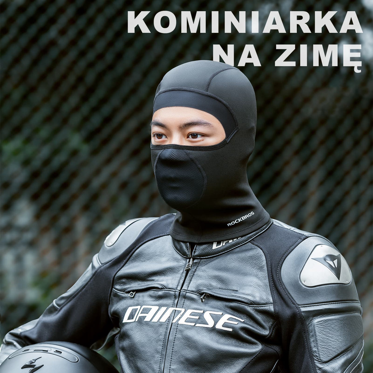 ROCKBROS Kominiarka Zimowa Pełna Maska Z Perforowanym Otworem Wentylacyjnym-LF70609 Kominiarki