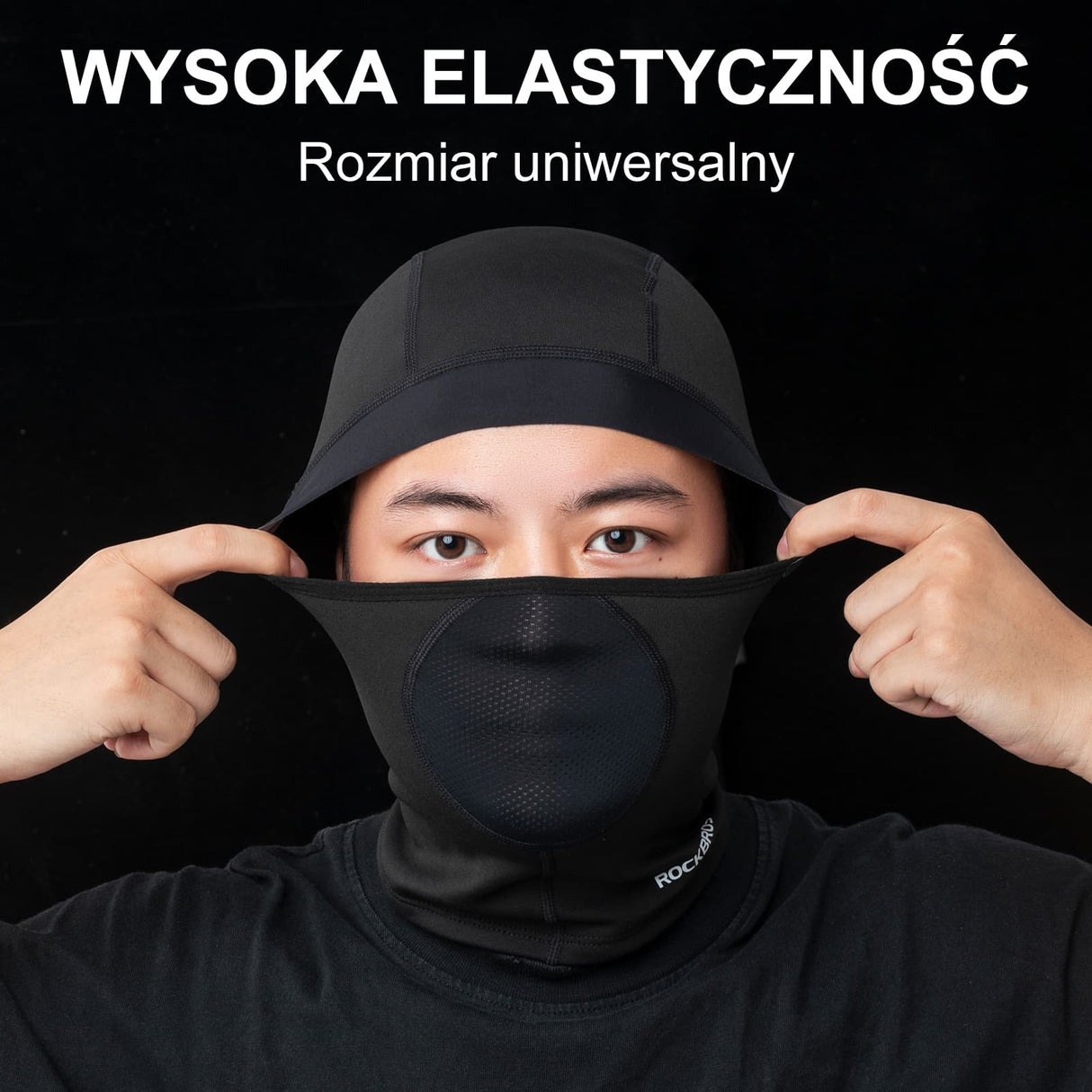 ROCKBROS Kominiarka Zimowa Pełna Maska Z Perforowanym Otworem Wentylacyjnym-LF70609 Kominiarki