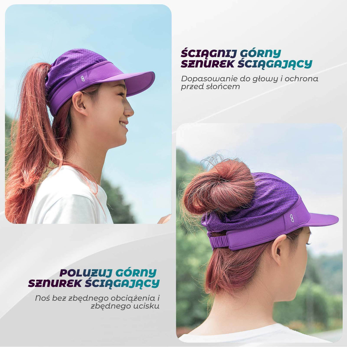 ROCKBROS Czapka z Daszkiem Przeciwsłoneczna z Ochroną UV UPF50+ Uniwersalna Czapki