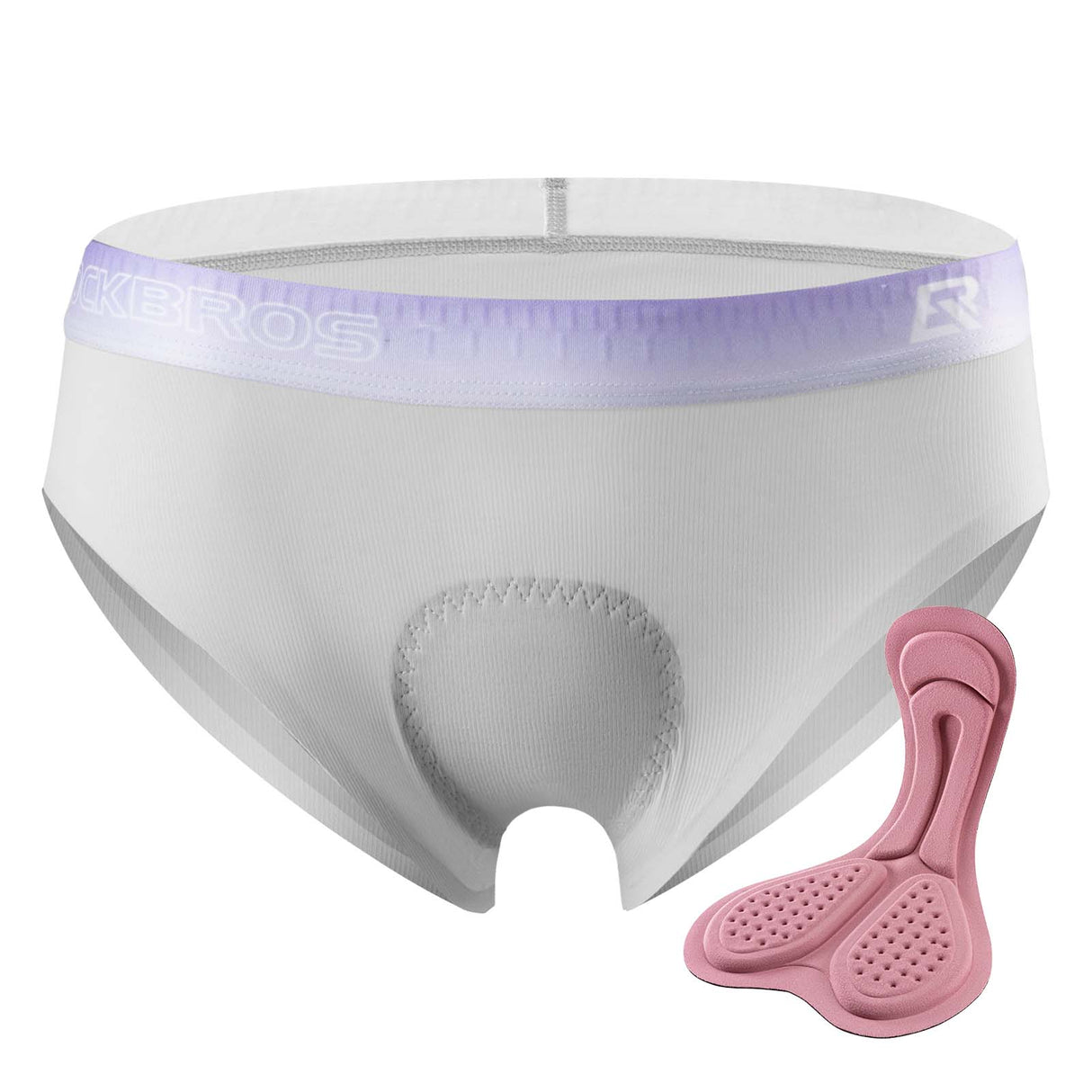 ROCKBROS ROCKBROS Damskie Spodenki Rowerowe Wyściełane Bielizna 4D S-XXL Majtki roweroweS (azjatycki) = XS (europejski)