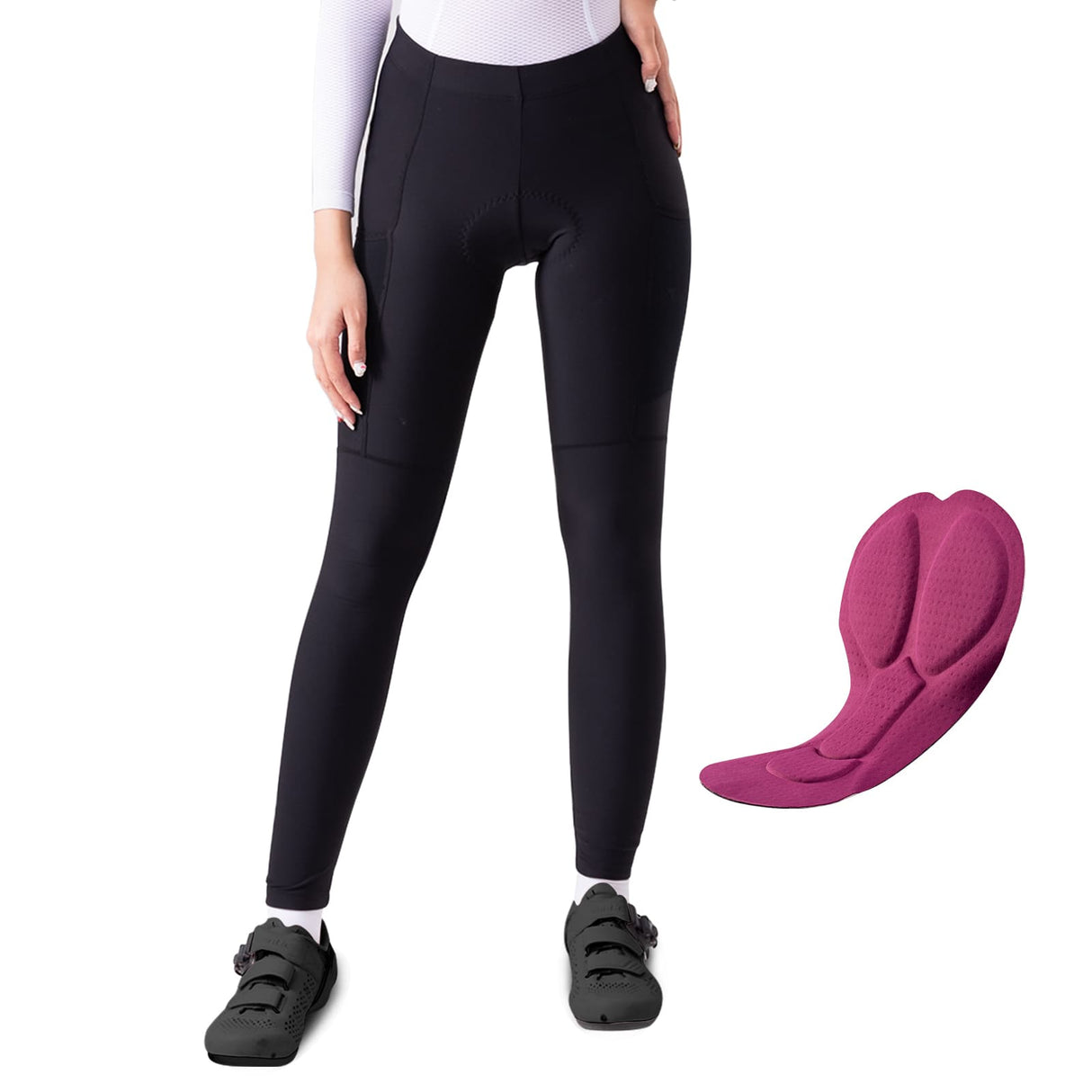 ROCKBROS TVI Długie Damskie Spodnie Kolarskie Wyściełane-YDCK004 Spodnie