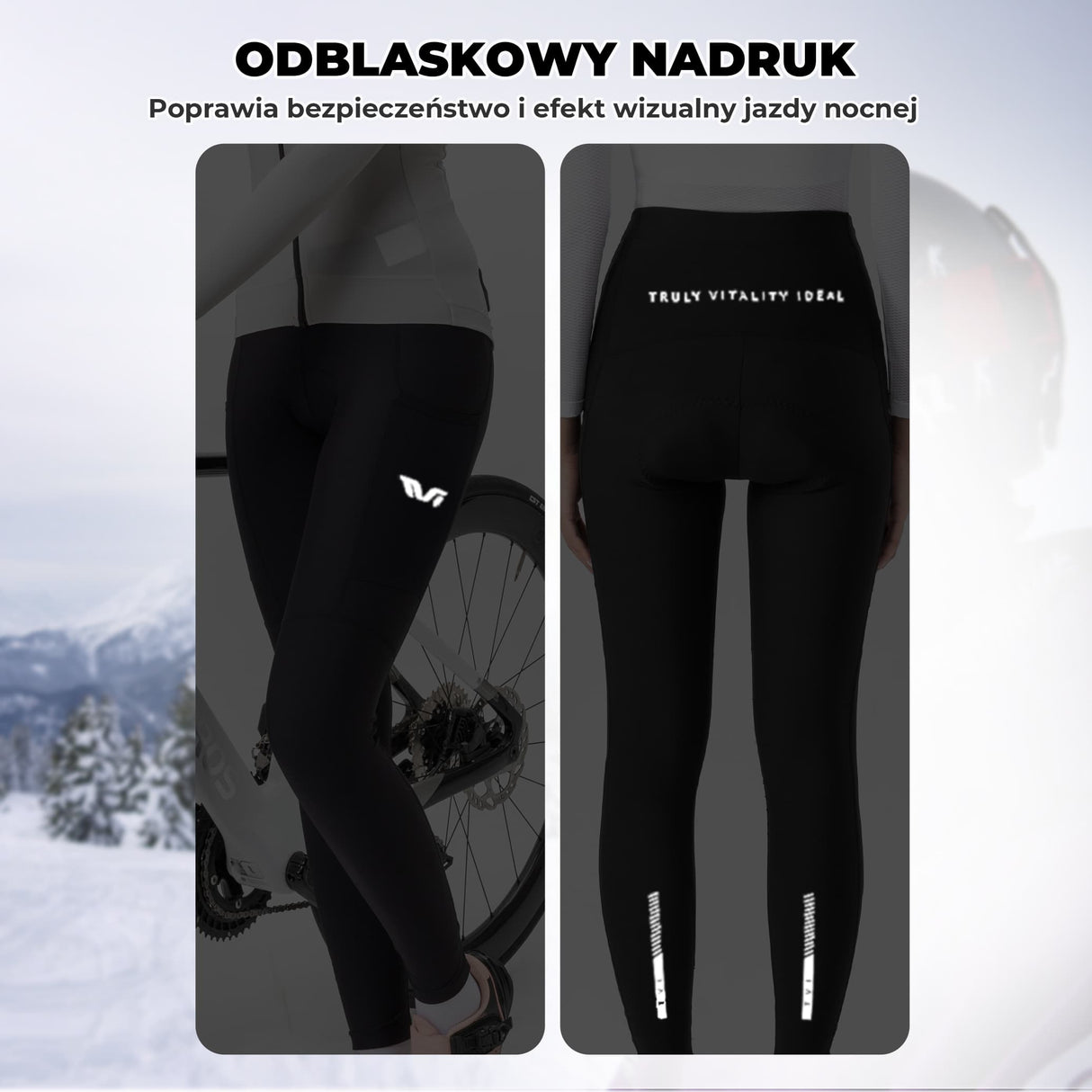 ROCKBROS TVI Długie Damskie Spodnie Kolarskie Wyściełane-YDCK004 Spodnie