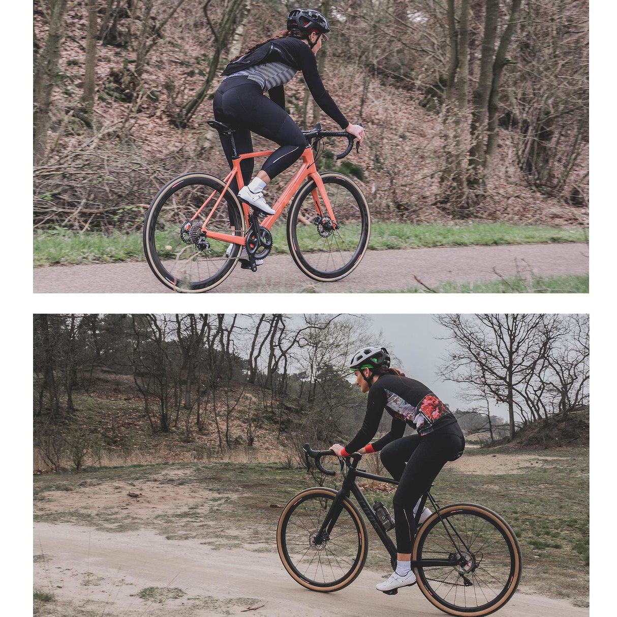 ROCKBROS TVI Długie Damskie Spodnie Kolarskie Wyściełane-YDCK004 Spodnie