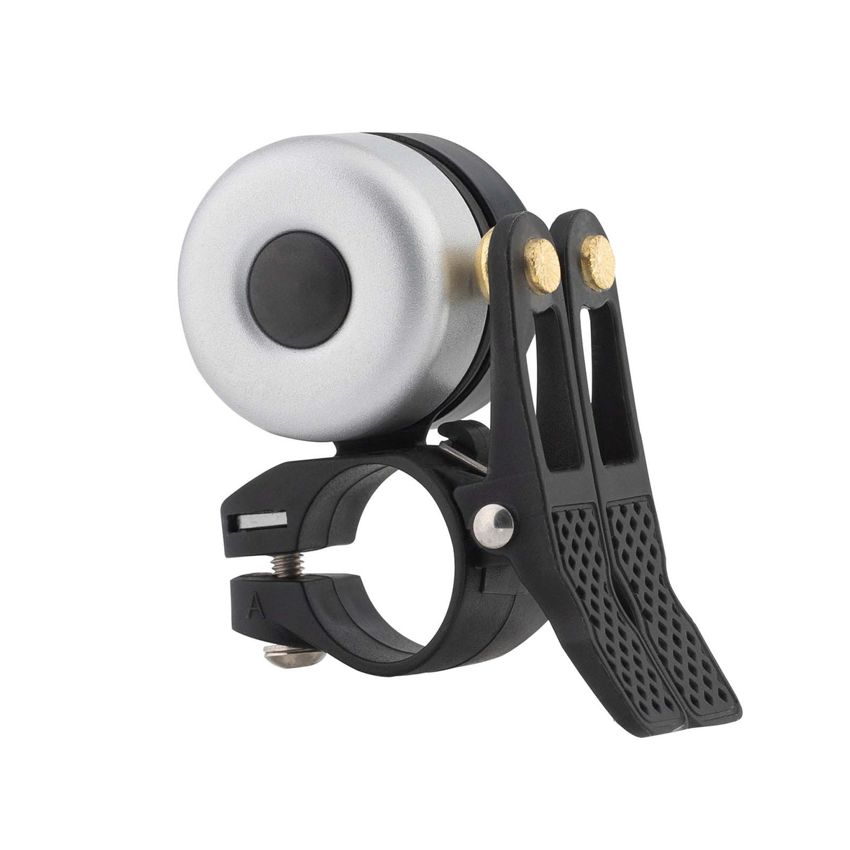 ROCKBROS ROCKBROS Dzwonek Rowerowy Klasyczny Mosiądz Dzwonek dla Rower DzwonkiCzarny srebrny podwójny dźwięk