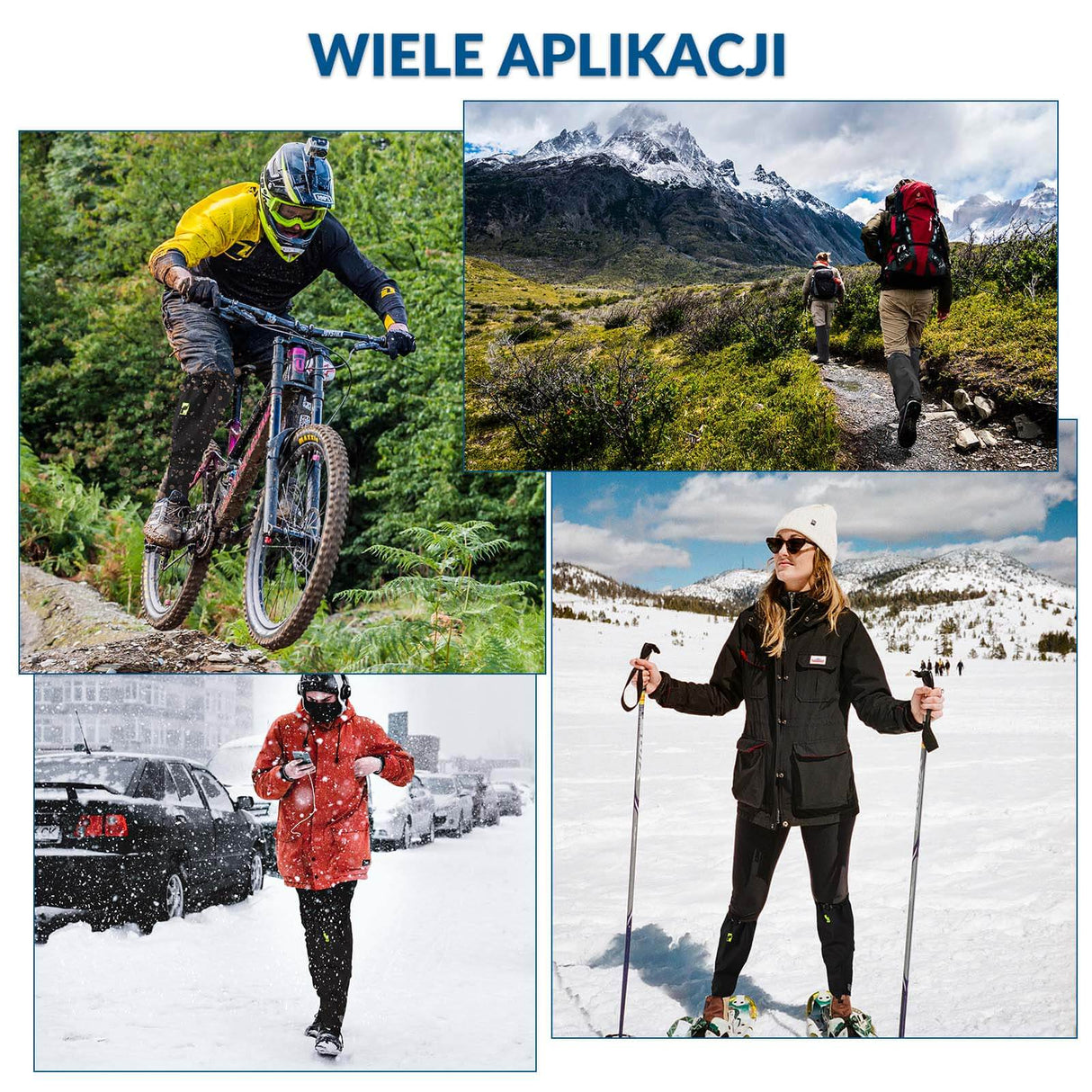 ROCKBROS ROCKBROS Getry Ochraniacze na Nogawki Wodoodporne Przeciwdeszczowe Śnieżne S-3XL Ochraniacze na buty