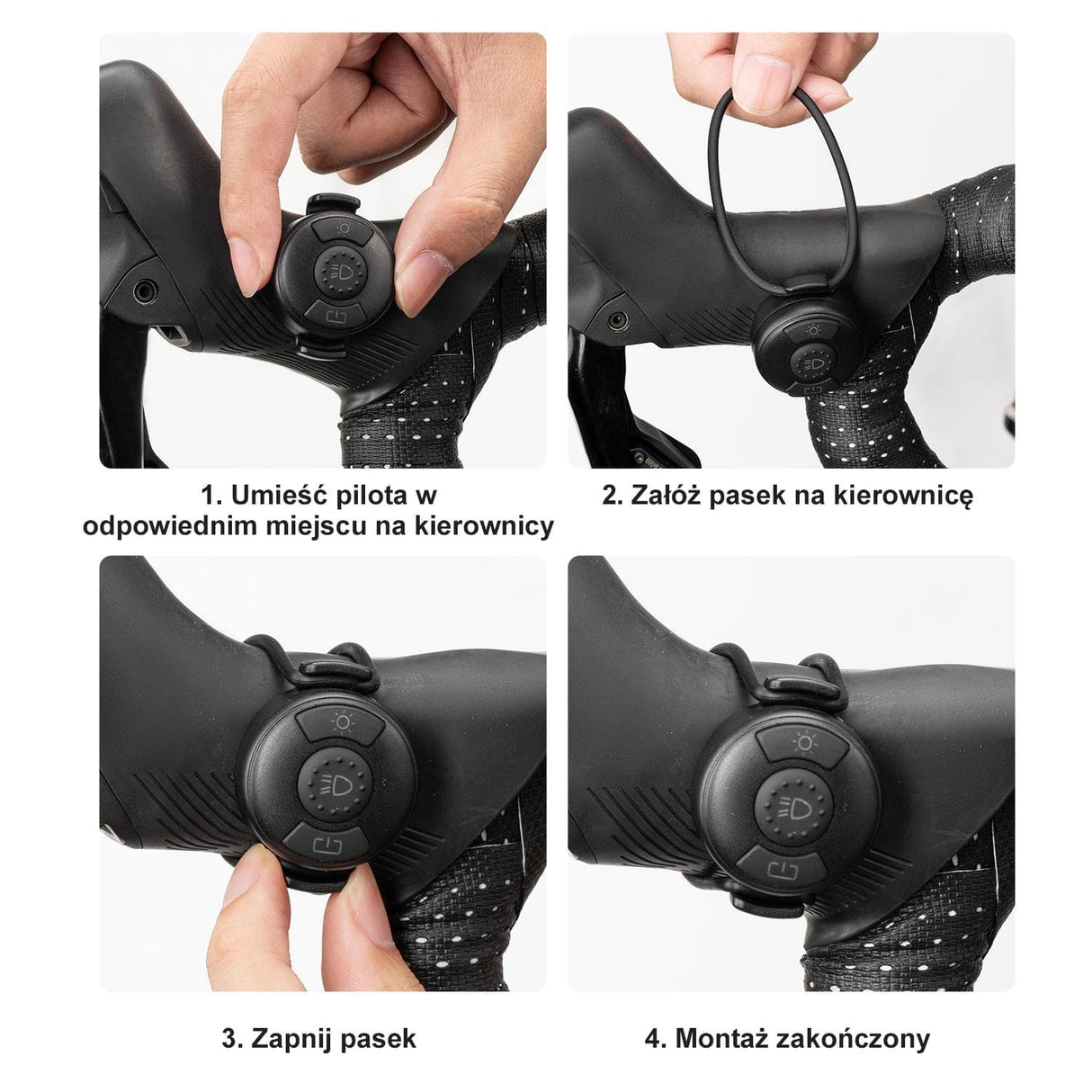 ROCKBROS Przednia Lampa Rowerowa z Pilotem Wysoka Jasność 1600LM-M8 Światła rowerowe