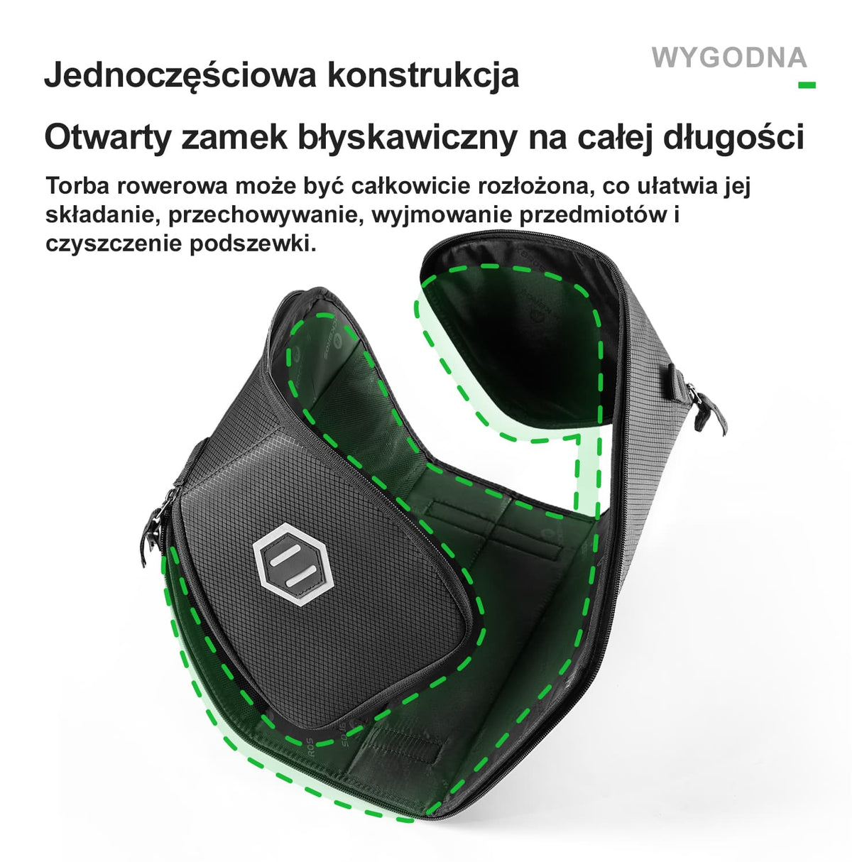 ROCKBROS Torby na Bagażnik Jednoczęściowa Konstrukcja-A37-1 Torby na bagażnik