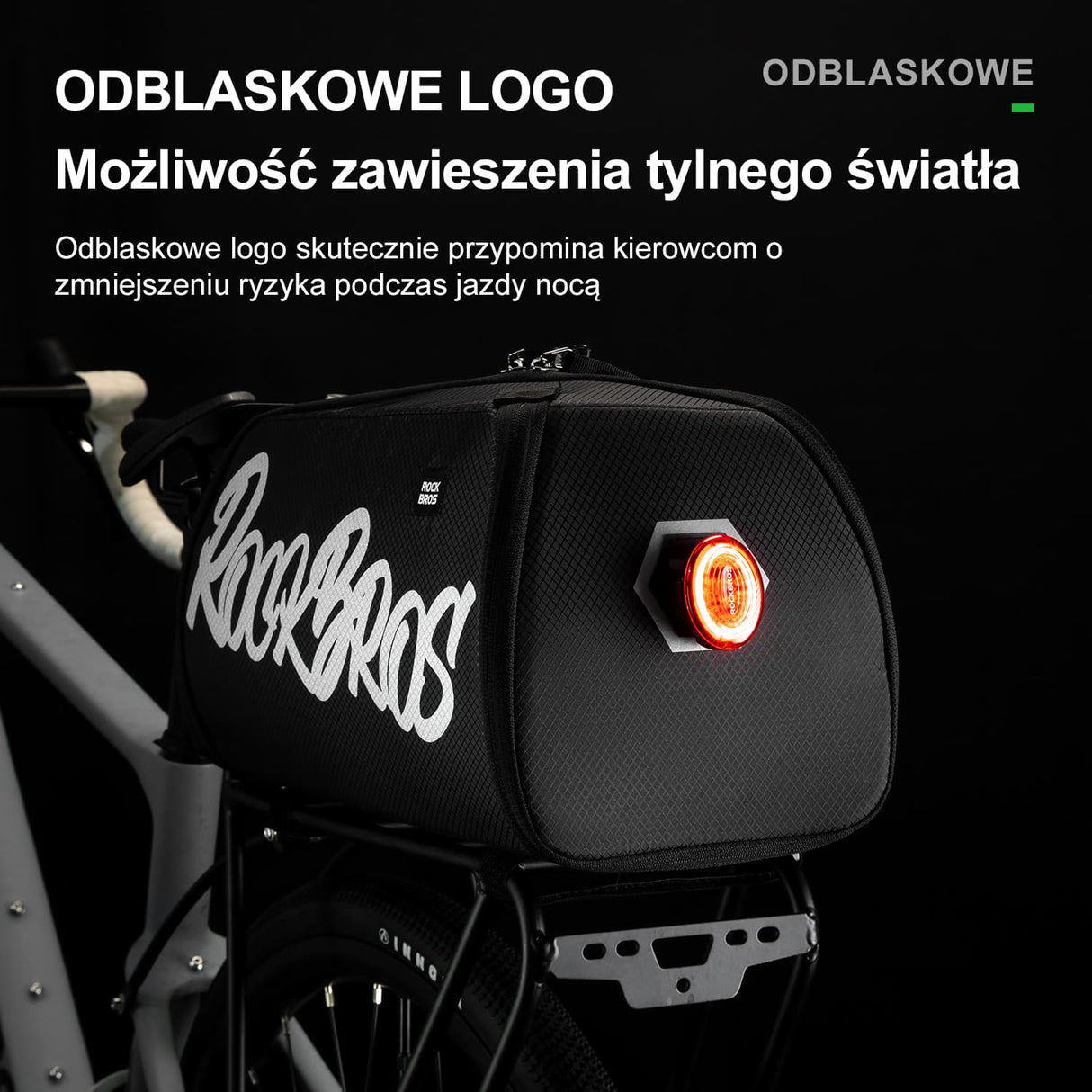 ROCKBROS Torby na Bagażnik Jednoczęściowa Konstrukcja-A37-1 Torby na bagażnik