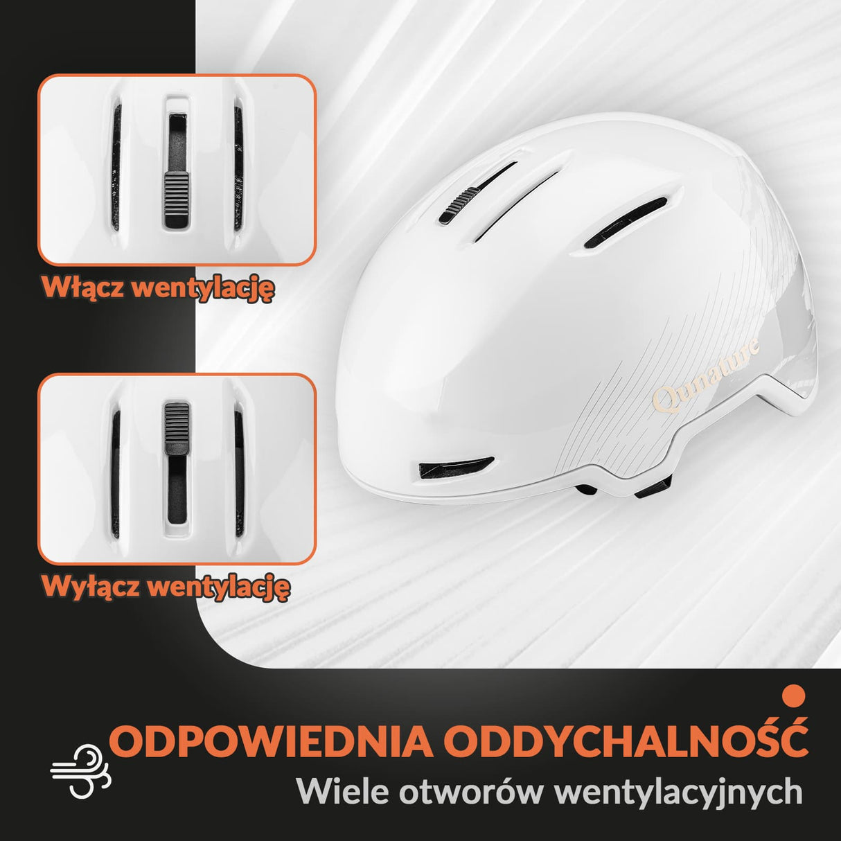 Qunature Qunature Kask Narciarski z Ochraniaczami i Nausznikiem dla Kobiet i Mężczyzn-S-313 Kaski