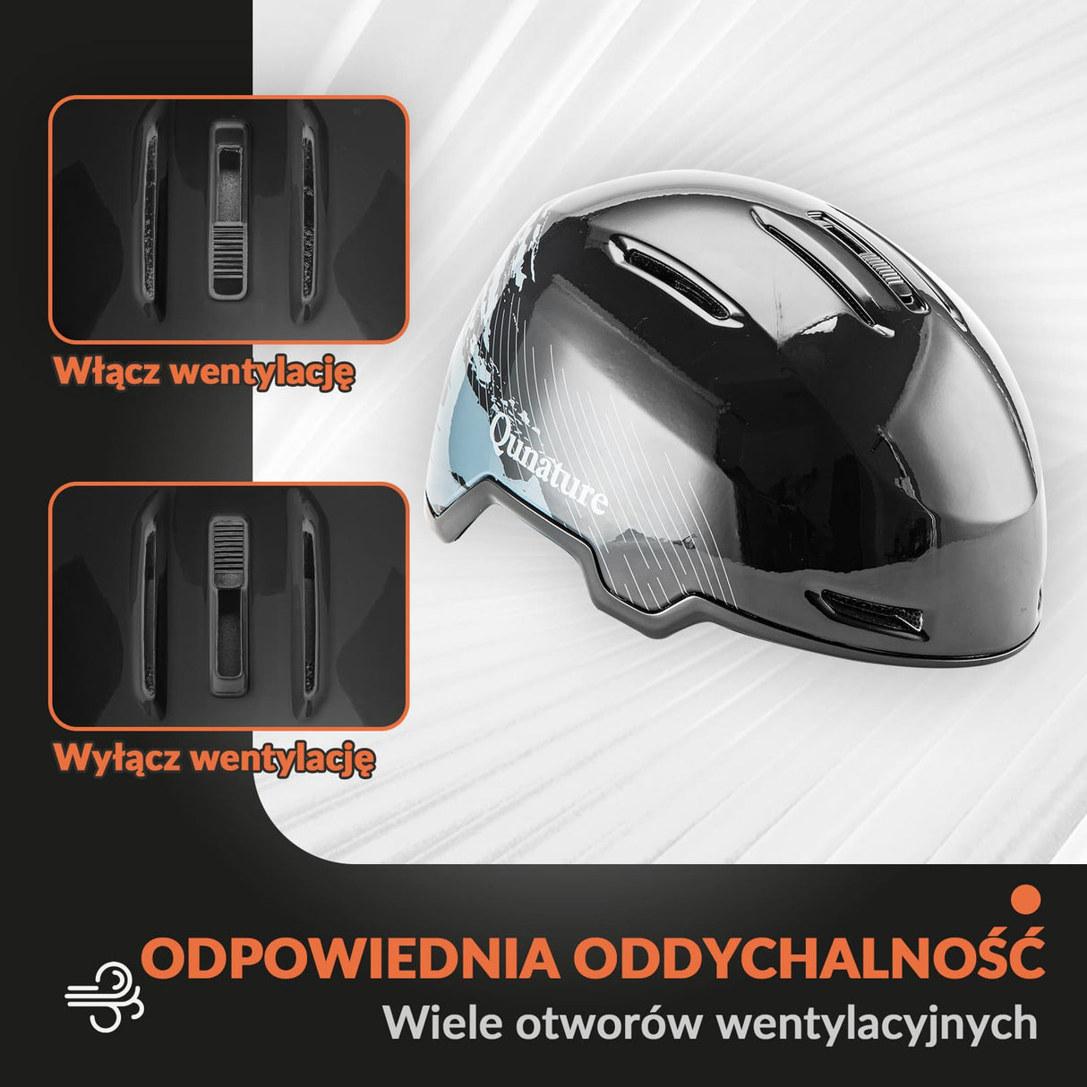 Qunature Qunature Kask Narciarski z Ochraniaczami i Nausznikiem dla Kobiet i Mężczyzn-S-313 Kaski