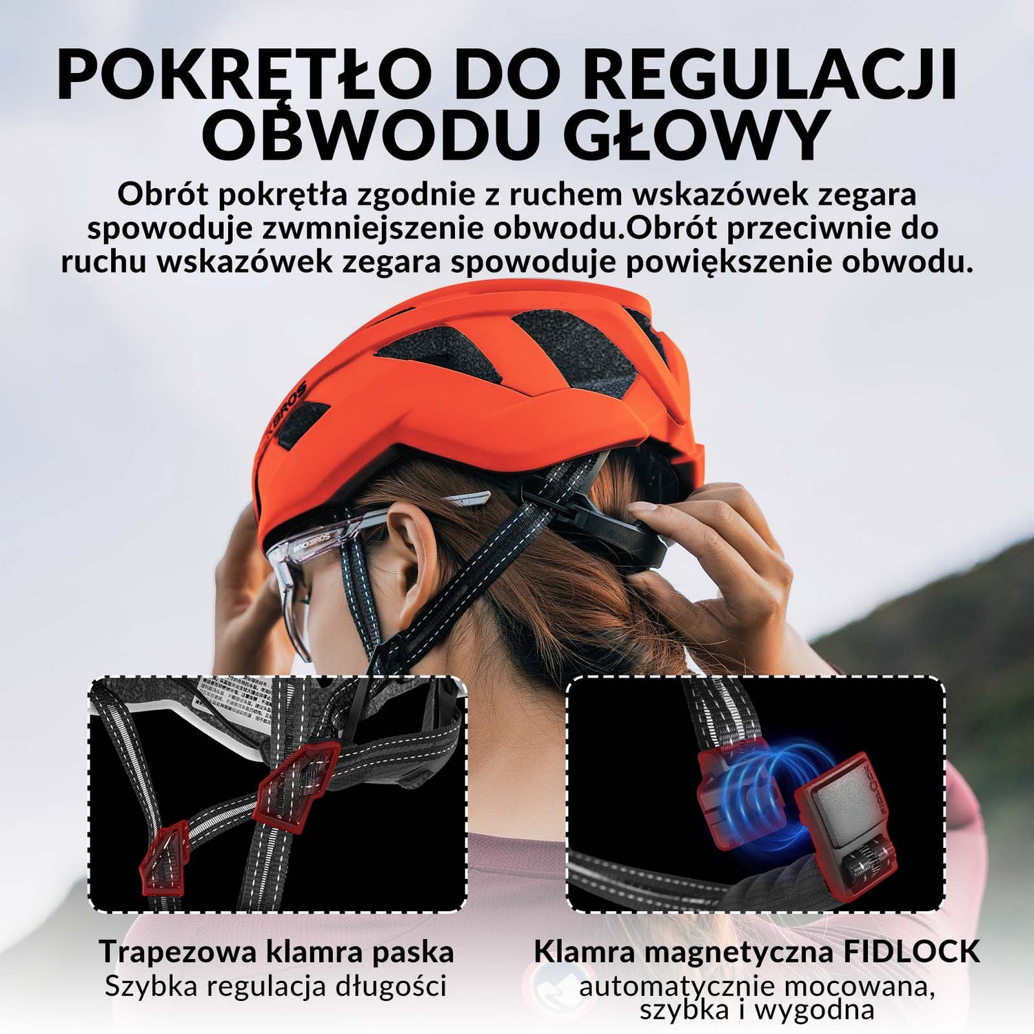 ROCKBROS ROCKBROS Kask Rowerowy Kolarski Kask Unisex Dorośli M(54-58cm) / L(58-62cm) Kaski