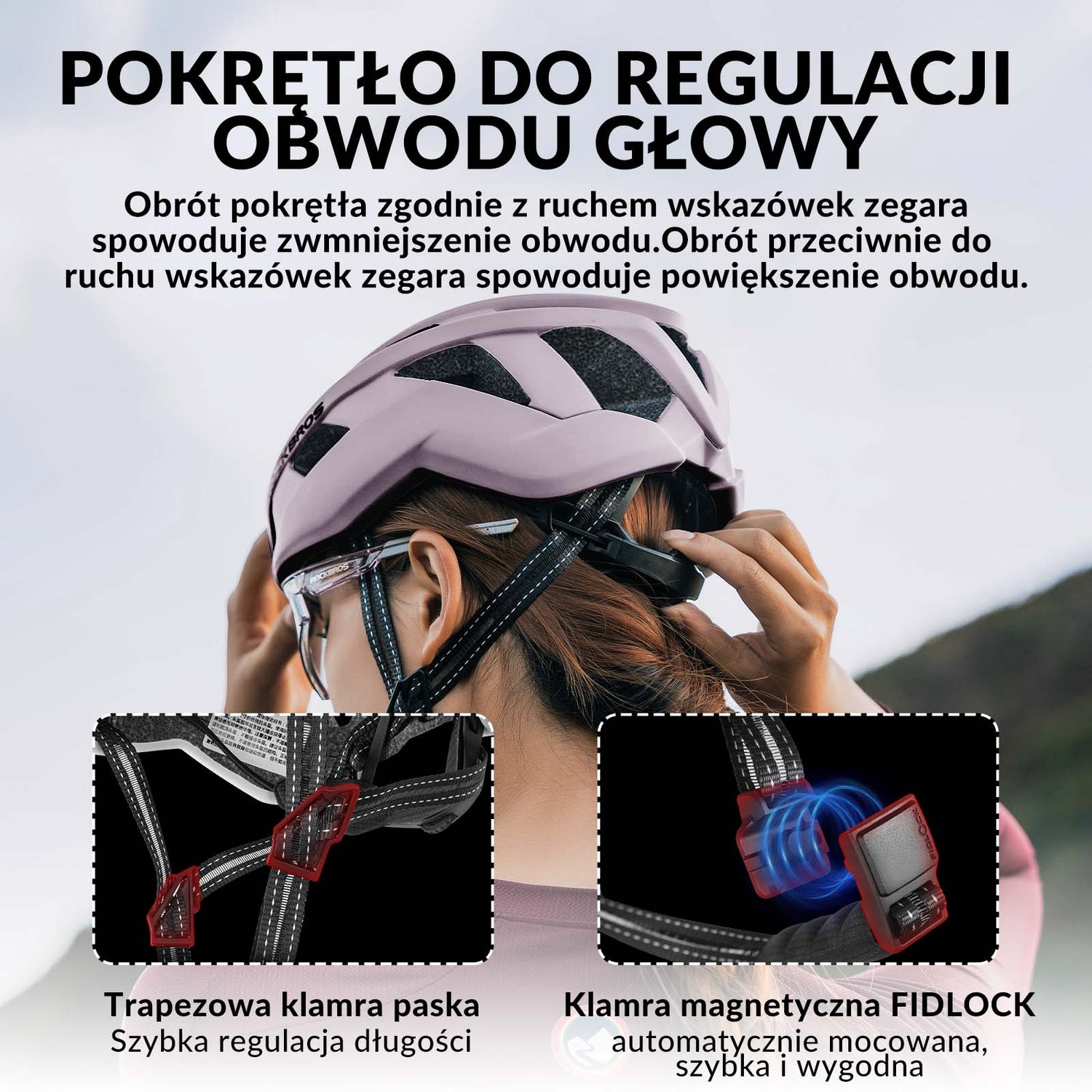 ROCKBROS ROCKBROS Kask Rowerowy Kolarski Kask Unisex Dorośli M(54-58cm) / L(58-62cm) Kaski