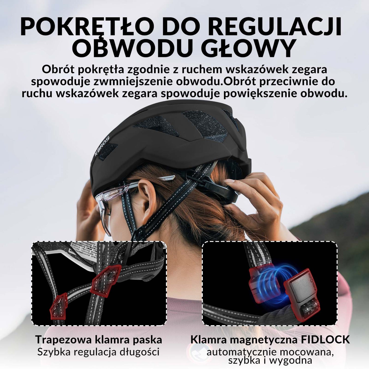ROCKBROS ROCKBROS Kask Rowerowy Kolarski Kask Unisex Dorośli M(54-58cm) / L(58-62cm) Kaski