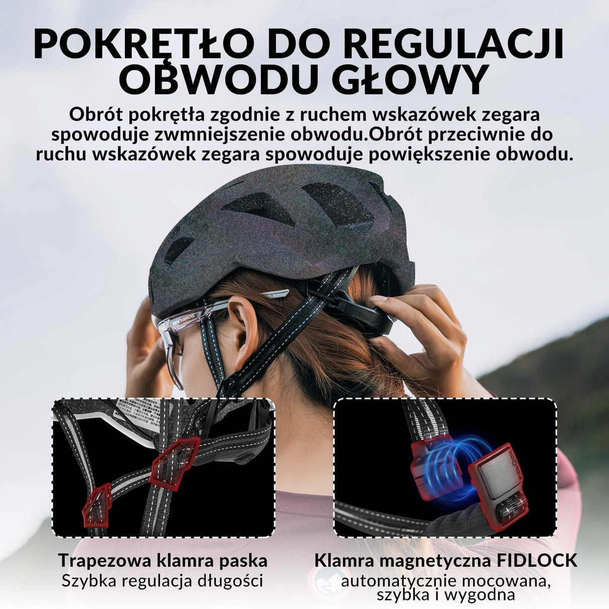 ROCKBROS kask rowerowy kolarski unisex dla dorosłych, dostępny w rozmiarach M (54-58 cm) i L (58-62 cm), lekki i wygodny, zapewniający optymalną ochronę podczas jazdy na rowerze.
