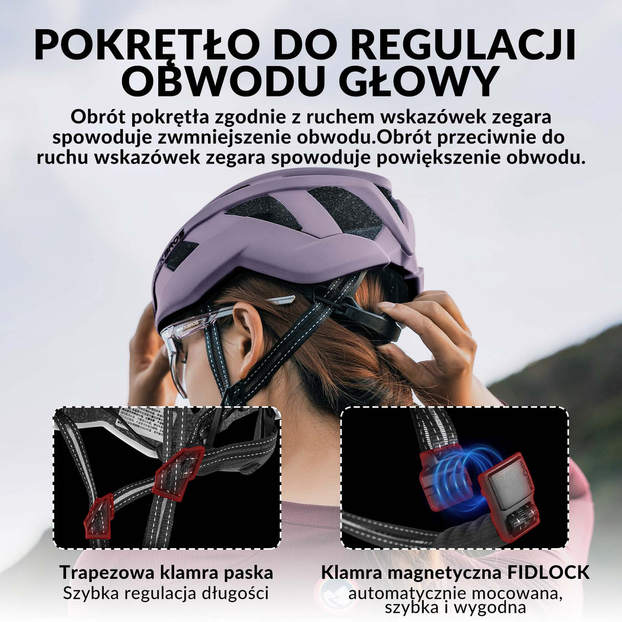 ROCKBROS kask rowerowy kolarski unisex dla dorosłych, dostępny w rozmiarach M (54-58 cm) i L (58-62 cm), lekki i wygodny, zapewniający optymalną ochronę podczas jazdy na rowerze.
