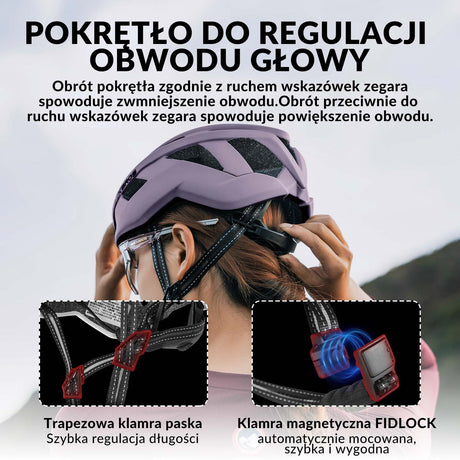 ROCKBROS kask rowerowy kolarski unisex dla dorosłych, dostępny w rozmiarach M (54-58 cm) i L (58-62 cm), lekki i wygodny, zapewniający optymalną ochronę podczas jazdy na rowerze.