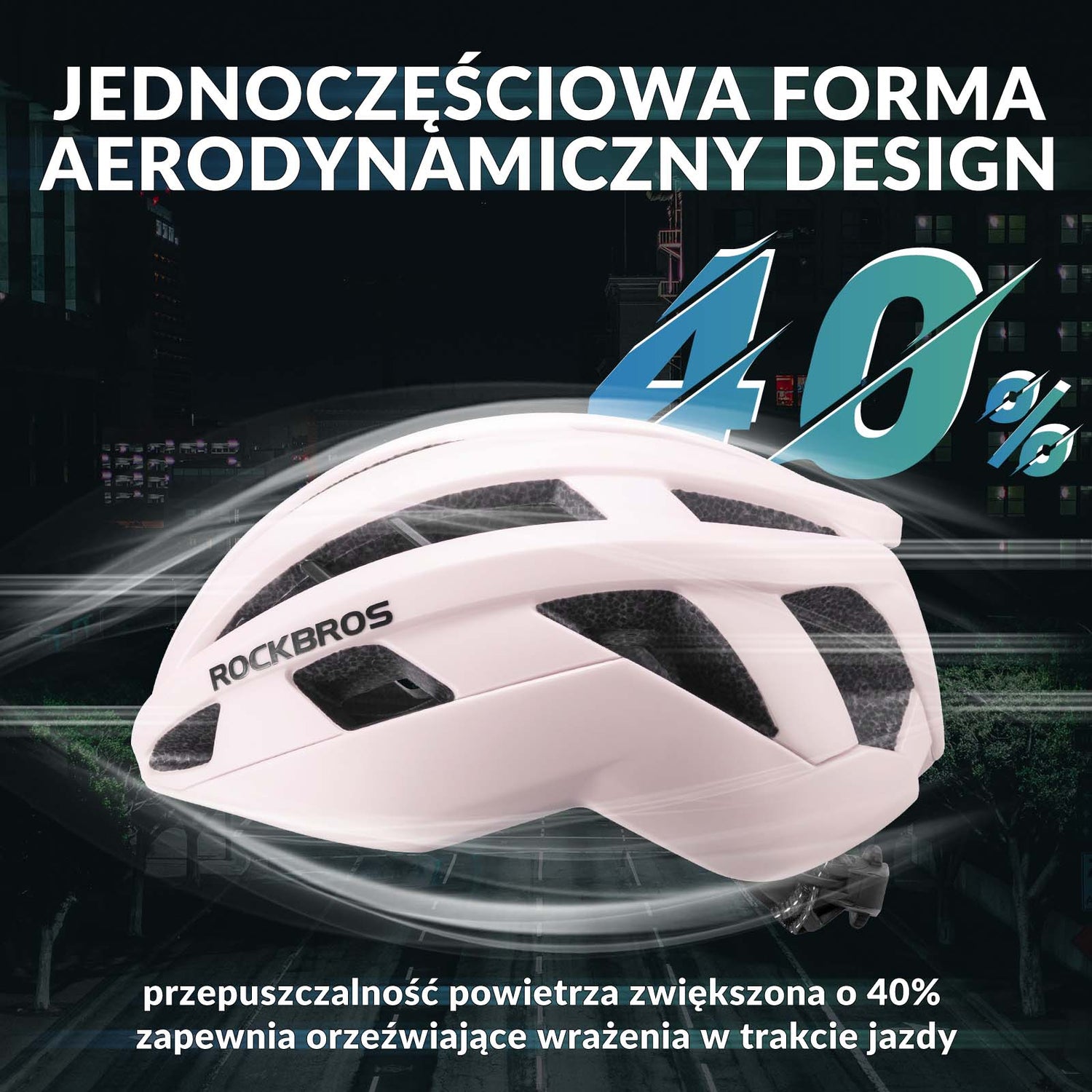 ROCKBROS ROCKBROS Kask Rowerowy Kolarski Kask Unisex Dorośli M(54-58cm) / L(58-62cm) Kaski