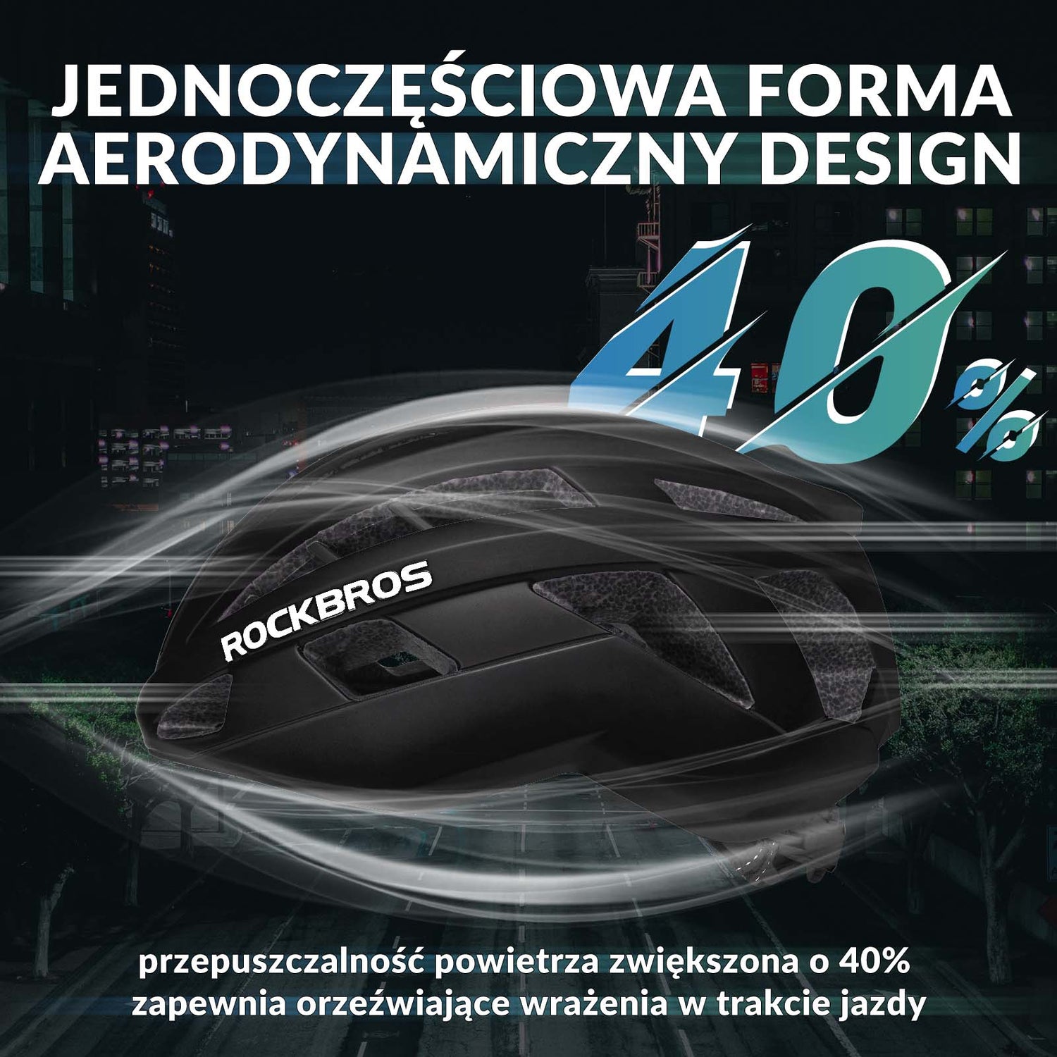 ROCKBROS ROCKBROS Kask Rowerowy Kolarski Kask Unisex Dorośli M(54-58cm) / L(58-62cm) Kaski