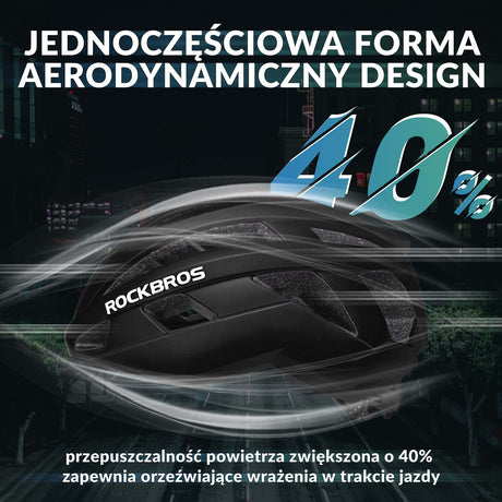 ROCKBROS ROCKBROS Kask Rowerowy Kolarski Kask Unisex Dorośli M(54-58cm) / L(58-62cm) Kaski